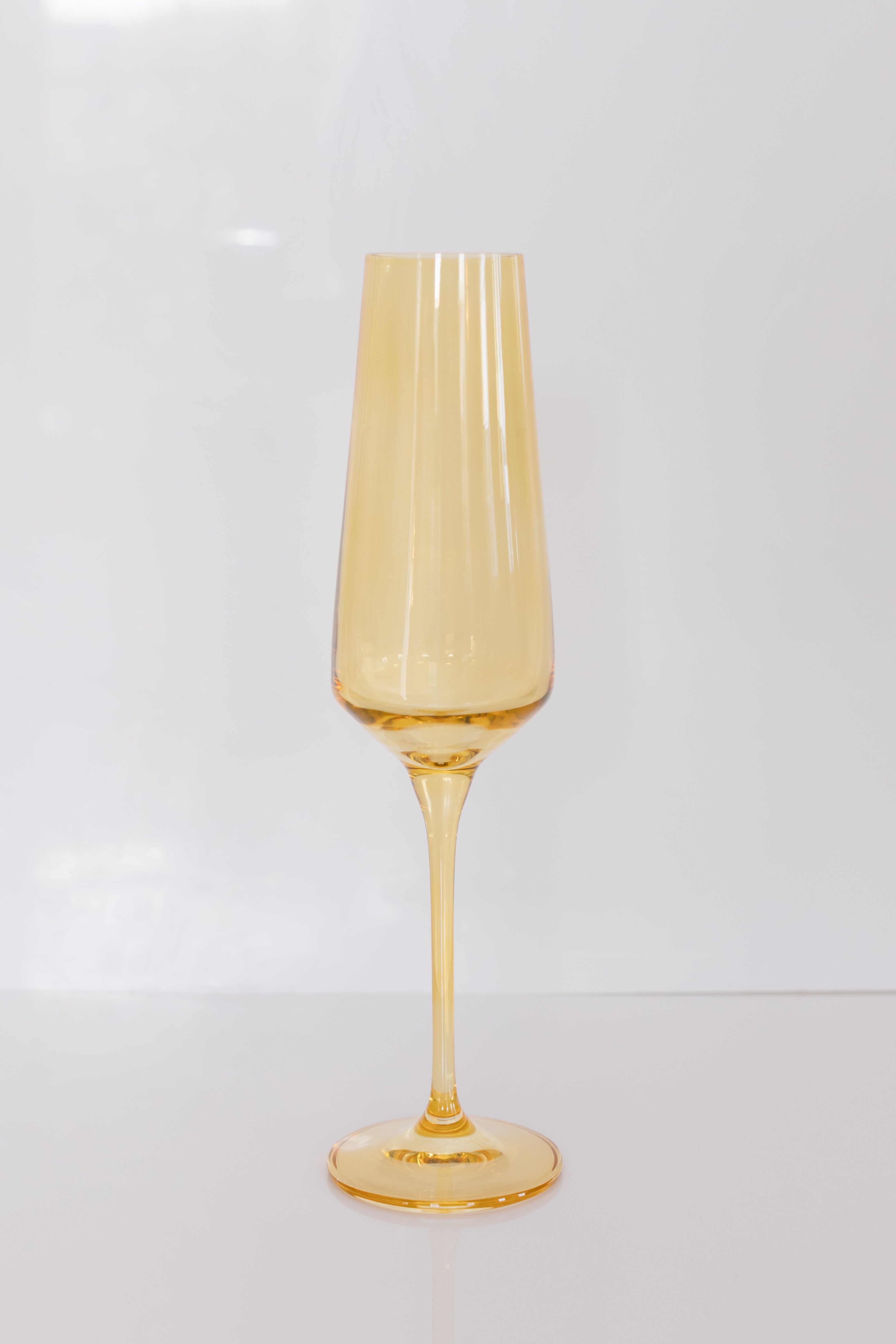 Estelle Colored Glass Estelle Colored Champagne Flute - Set of 2 {Yellow} - view 2