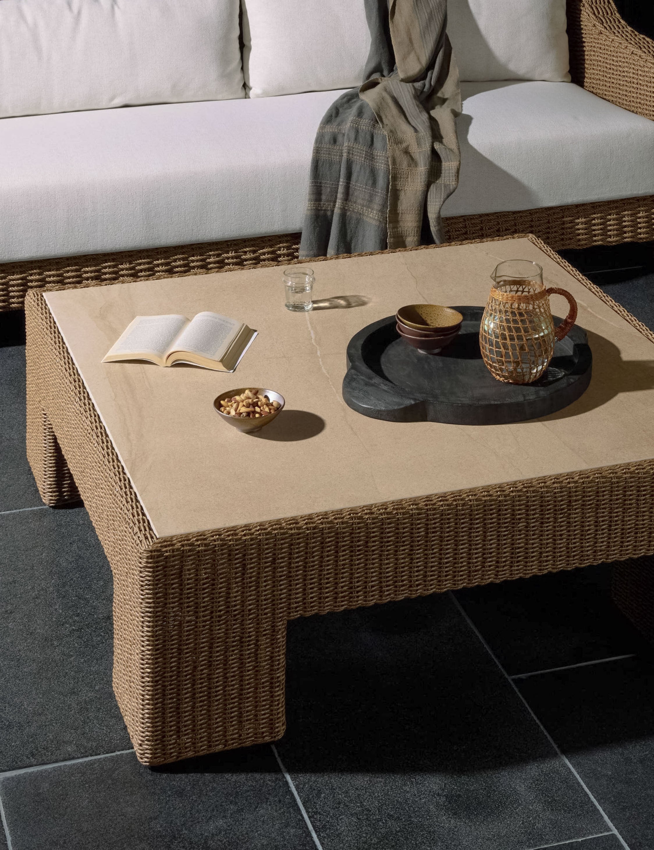 Lulu and Georgia Alanis Outdoor Coffee Table – Natural - view 2