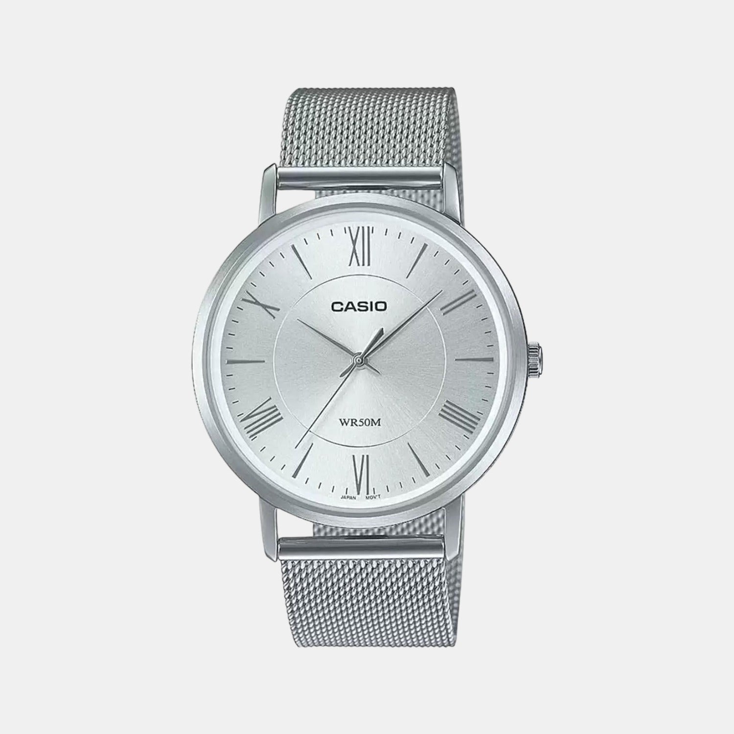 Casio Enticer Women Quartz Silver Dial Analog Stainless Steel Watch A1919