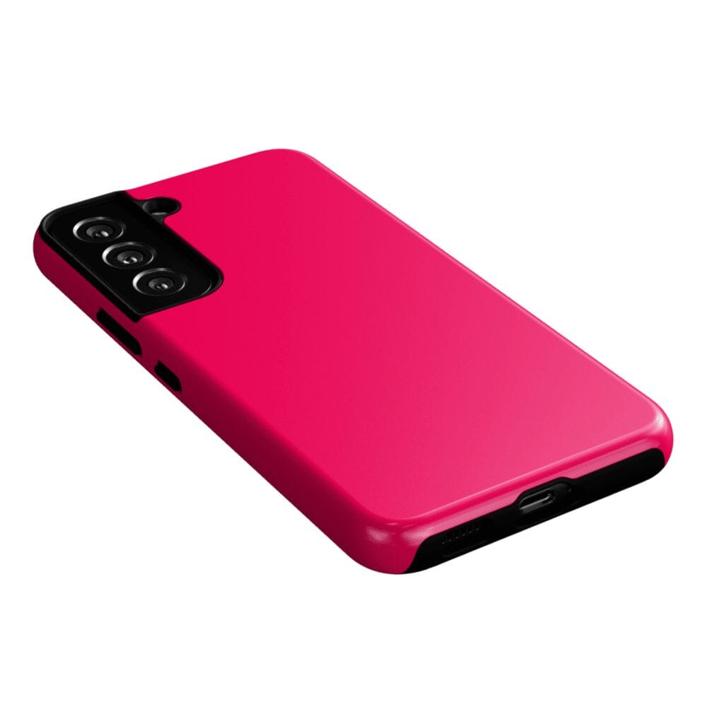 Casetry Think Pink | Solid Neon Pink Samsung Case - view 26