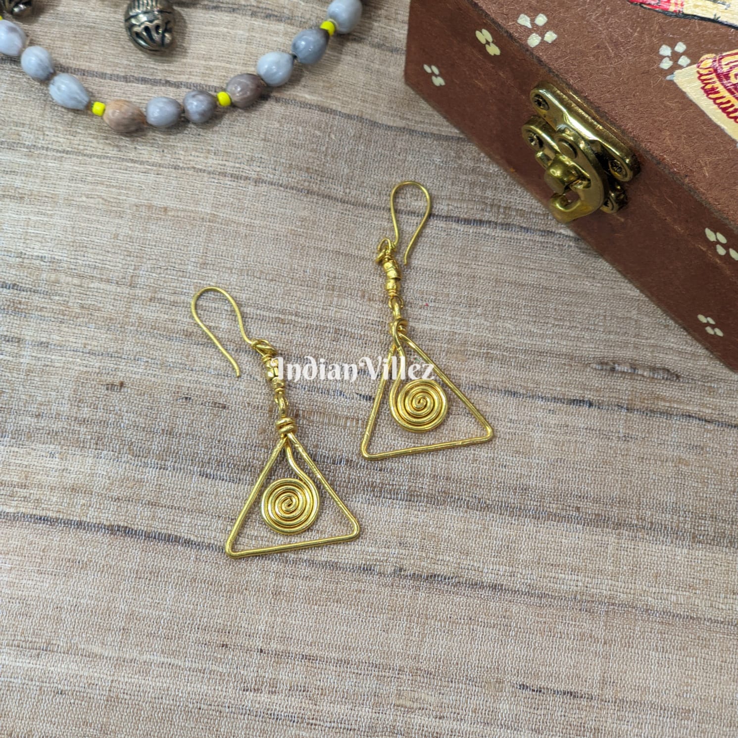IndianVillèz Handmade Dhokra Tribal Earring