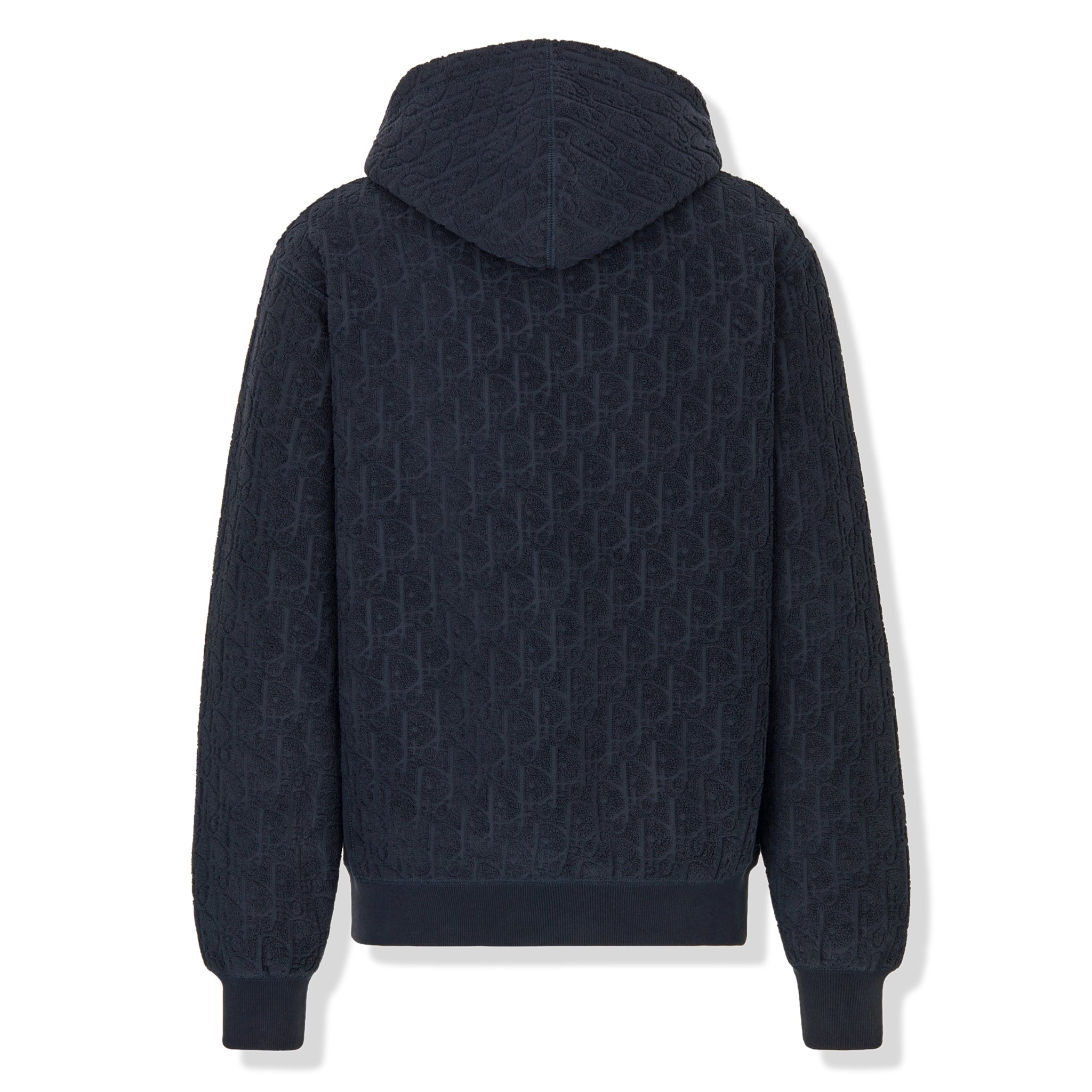 Dior Oblique Towelling Terry Navy Hoodie – Blue - view 2