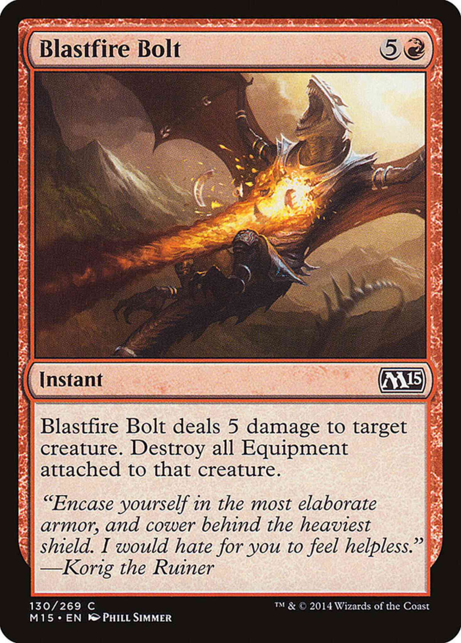 Bolt 130 magic – Blastfire Bolt [130] [Magic 2015] [Non-Foil]
