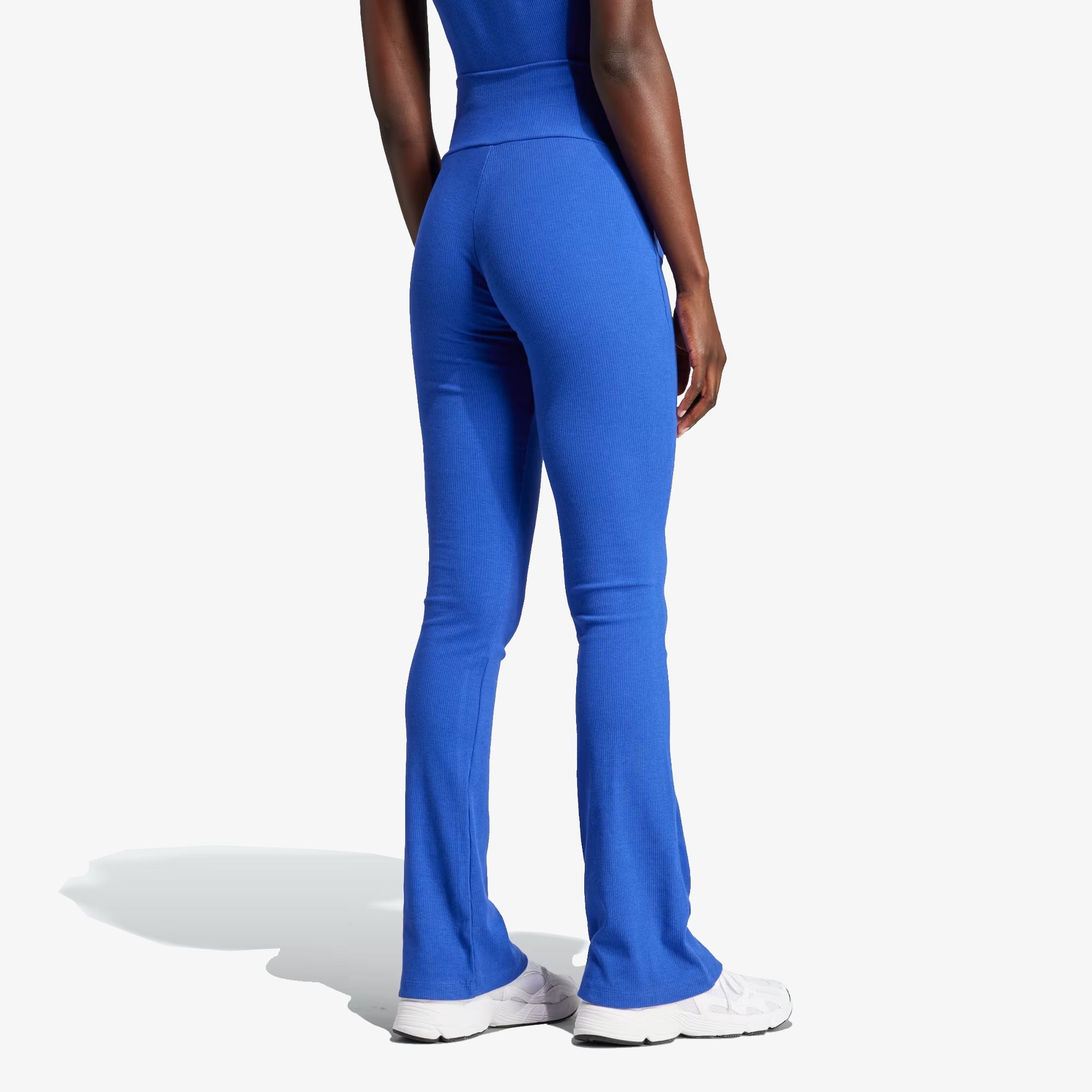Adidas Originals | ESSENTIALS RIB FLARED PANTS { SEMI LUCID BLUE