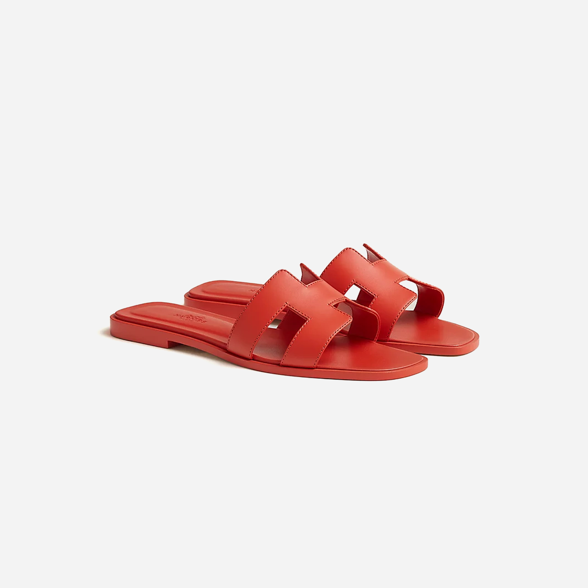 Hermes Oran sandal Orange Capucine - view 2