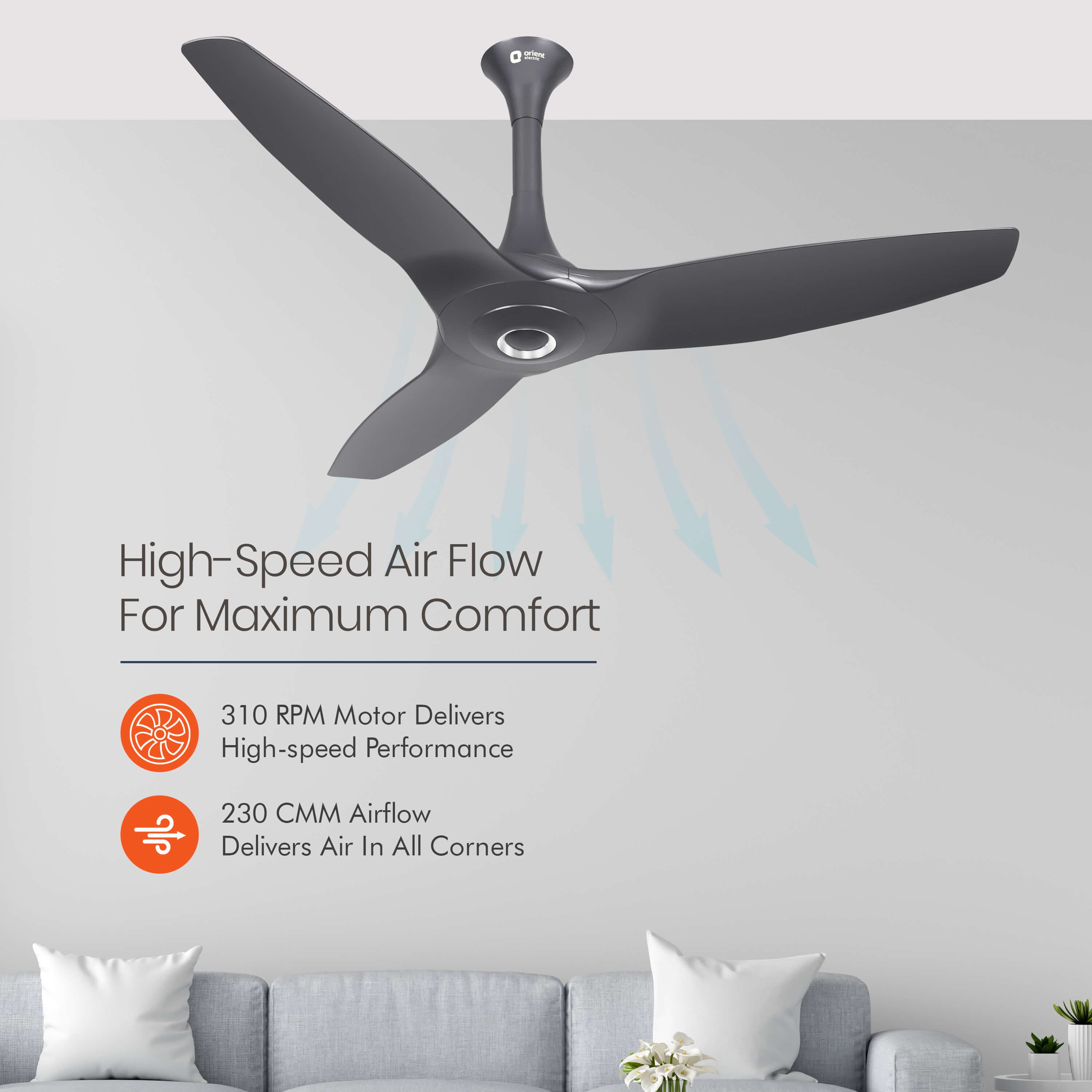 orientelectric Aeroquiet 5 Star Rated Premium BLDC PRO Ceiling Fan - view 33
