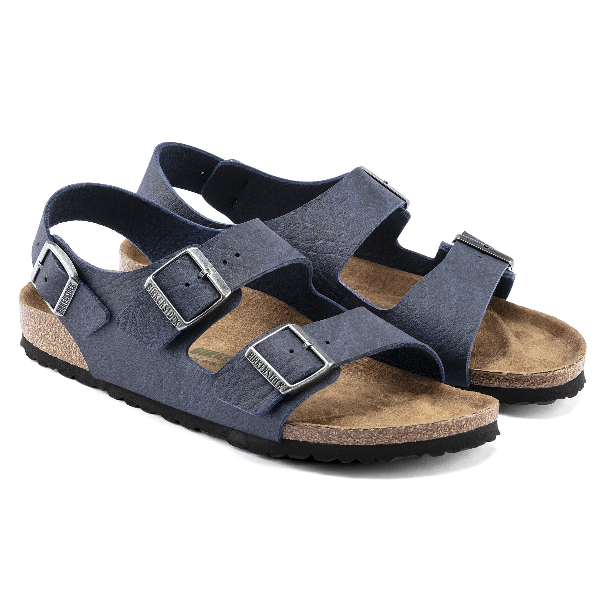 Birkenstock Milano Birko-Flor – Blue Blue/Saddle Matt Navy - view 3