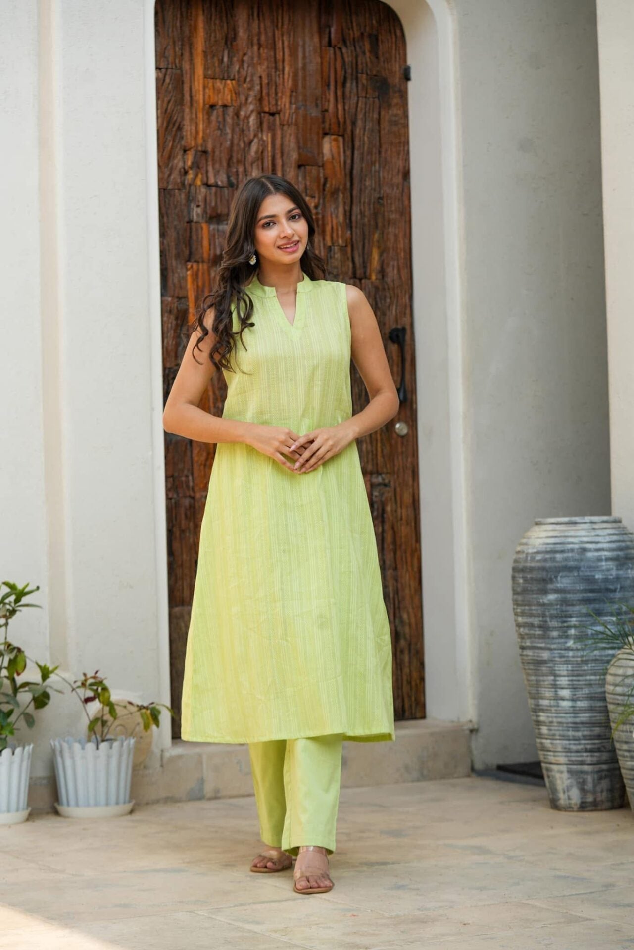 Idaho-o Coral Charm kurta Set - view 2