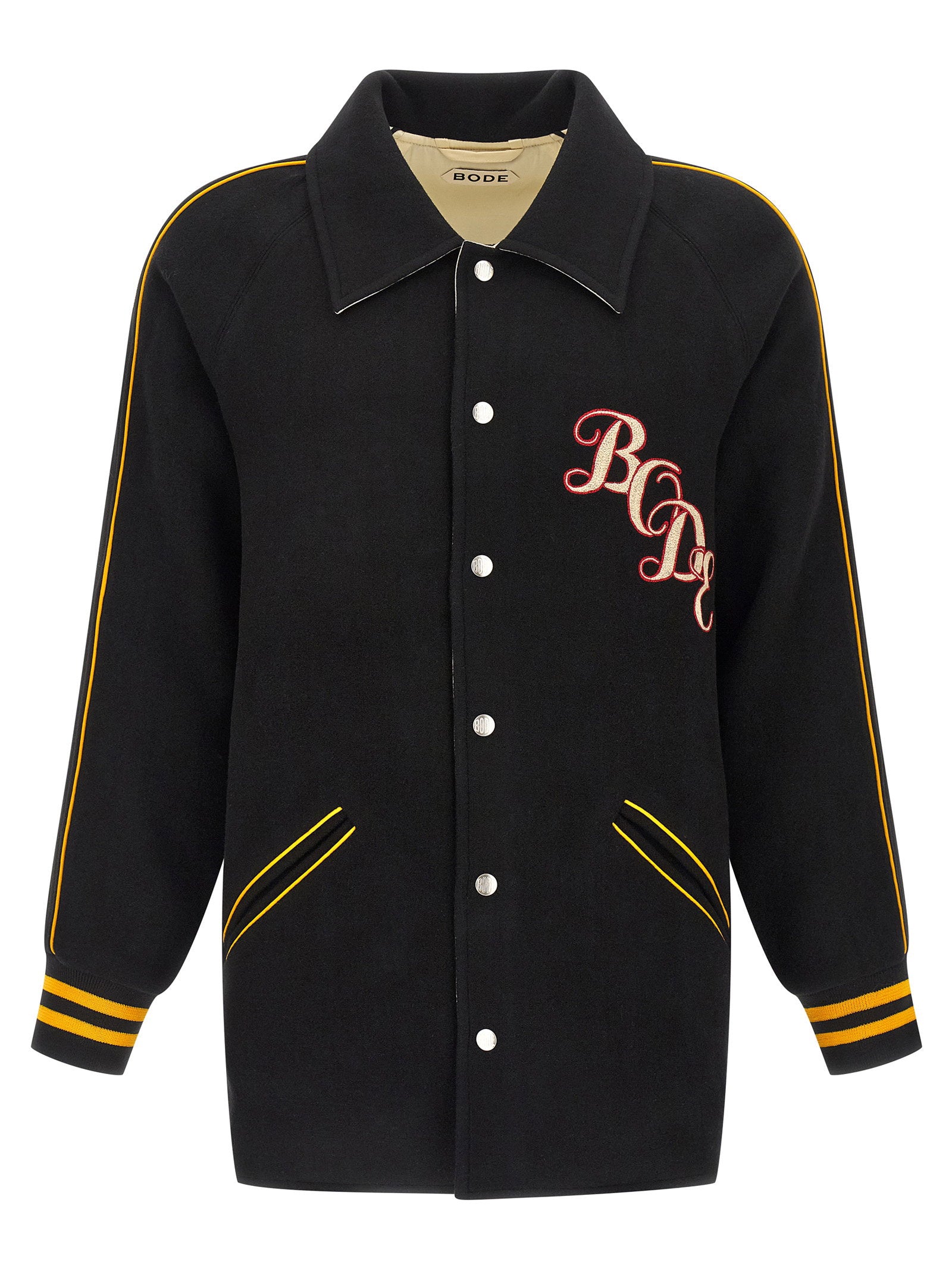 Bode Monogram Snap Reversible Jacket – 100% wool