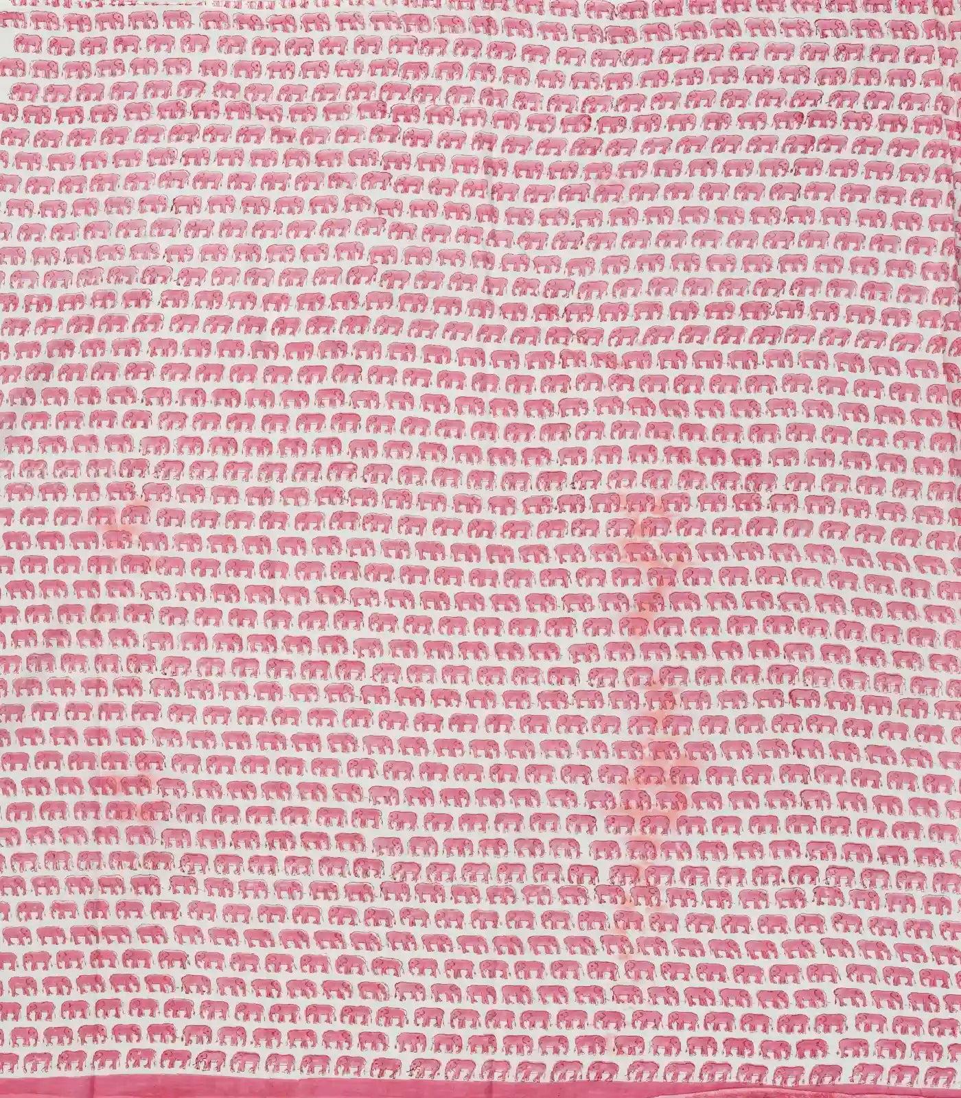 RmKV Red Woven Jaipur Cotton Saree Printed With Stripes - view 4
