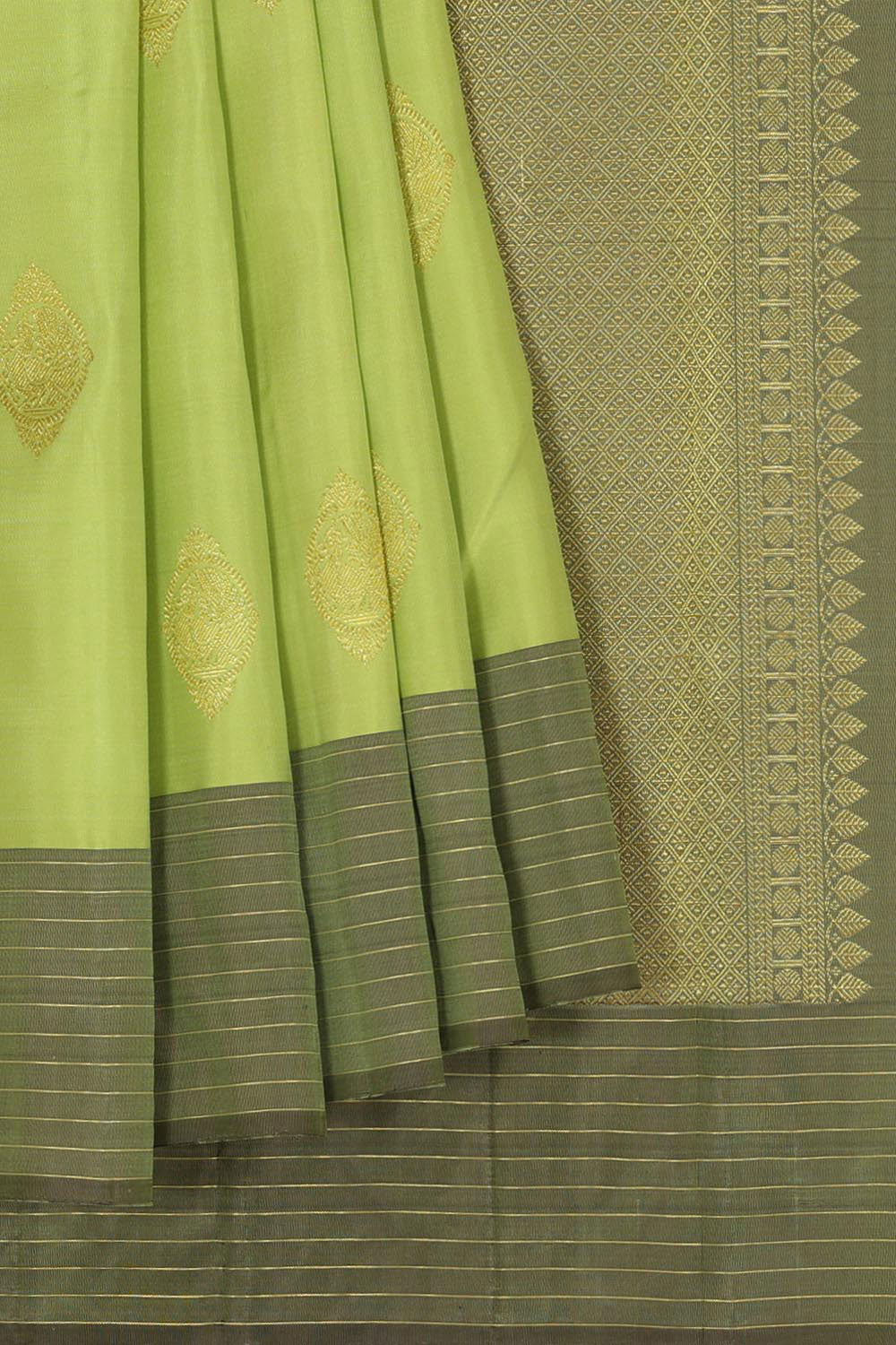 Kalanjali Gorgeous Mint-Green Saree – Women's