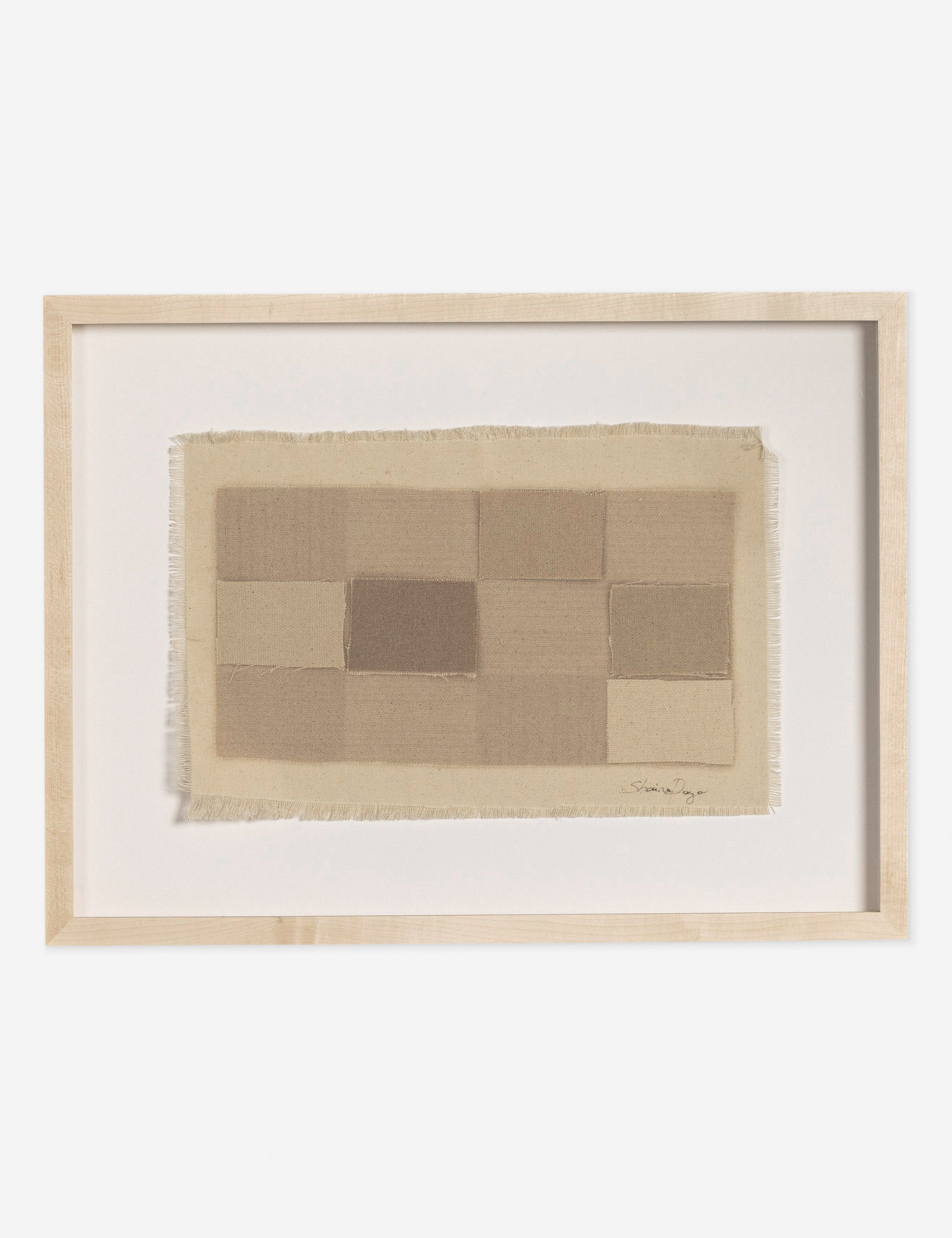 Lulu and Georgia Checkered Earth Tones Wall Art by Shaina Page - view 2
