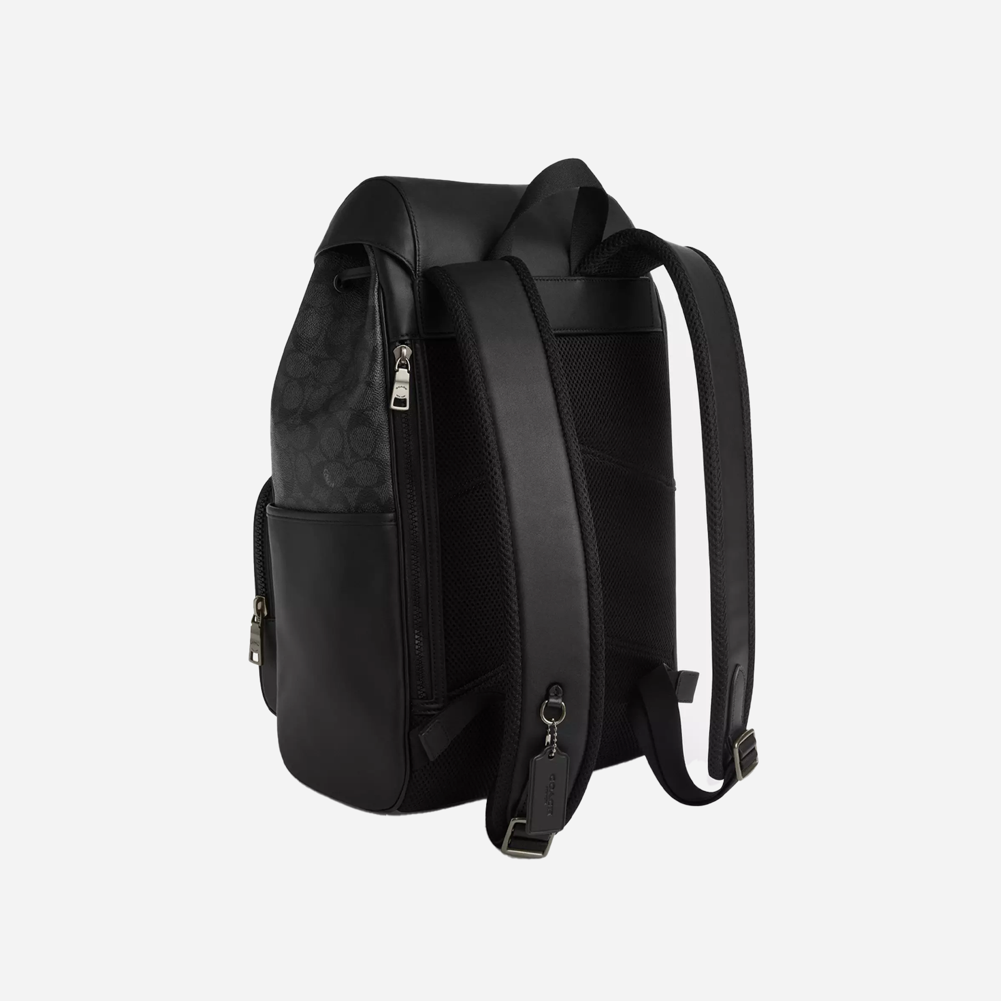 Coach Racer Backpack In Signature signature canvas/Gunmetal/Charcoal/Black - view 2