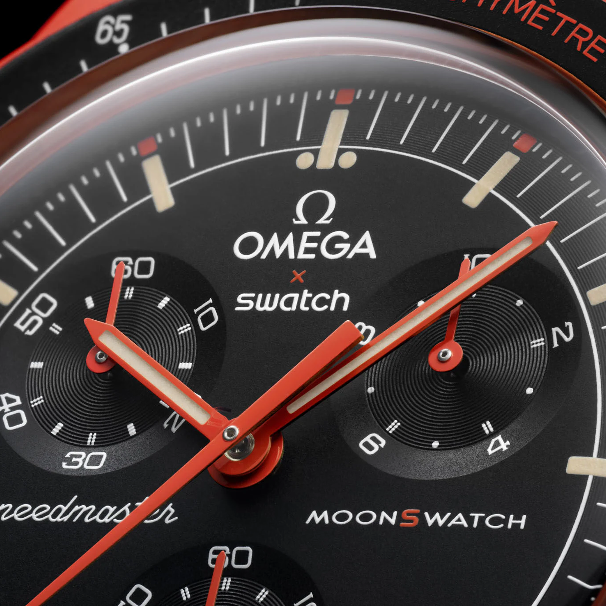 Swatch X Omega Bioceramic Moonswatch Mission On Earth - Lava - view 2