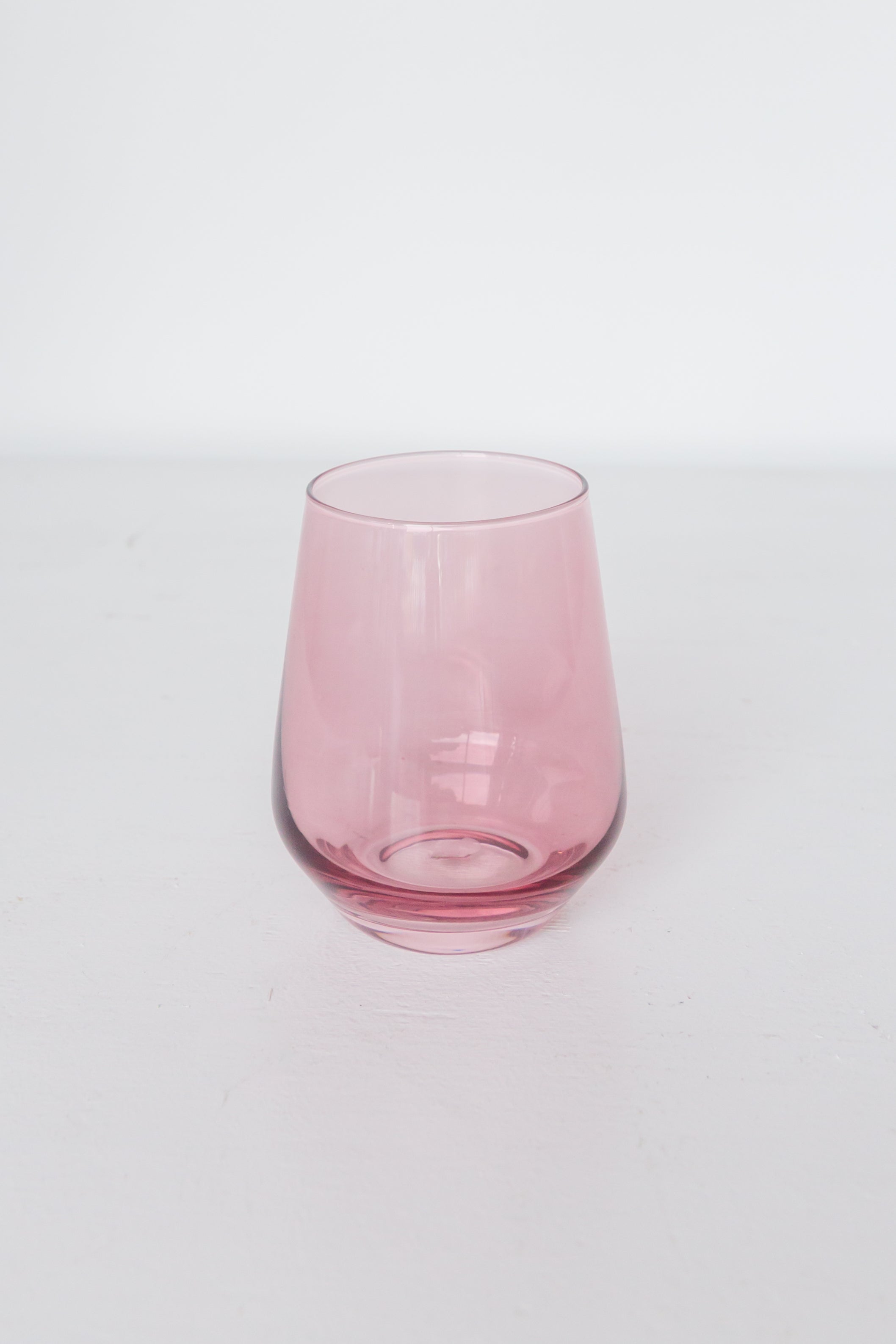 Estelle Colored Glass Estelle Colored Wine Stemless - Set of 6 {Rose} - view 4