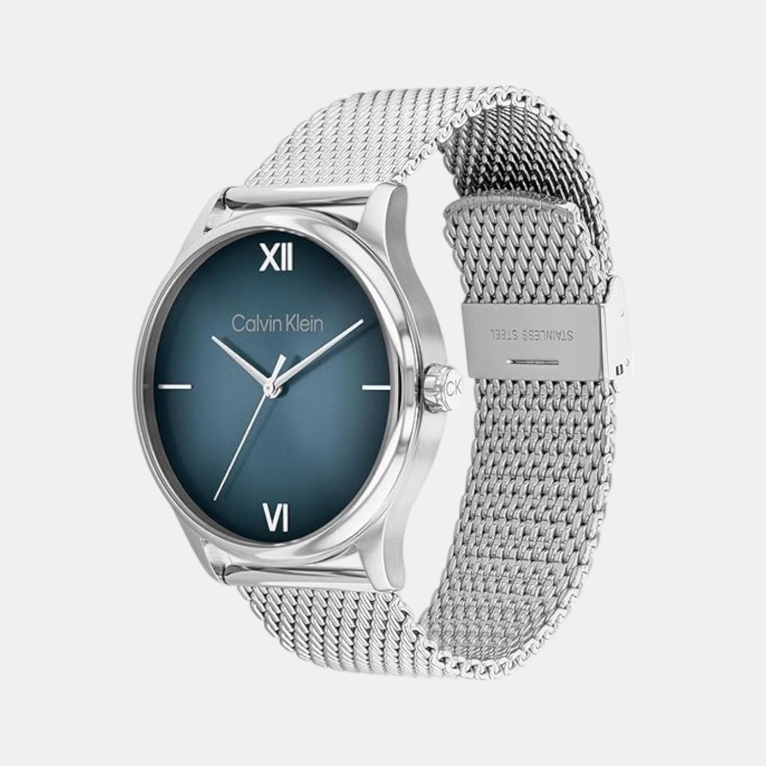 Calvin Klein Ascend Men Quartz Blue Dial Analog Stainless Steel Watch 25200450 - view 2