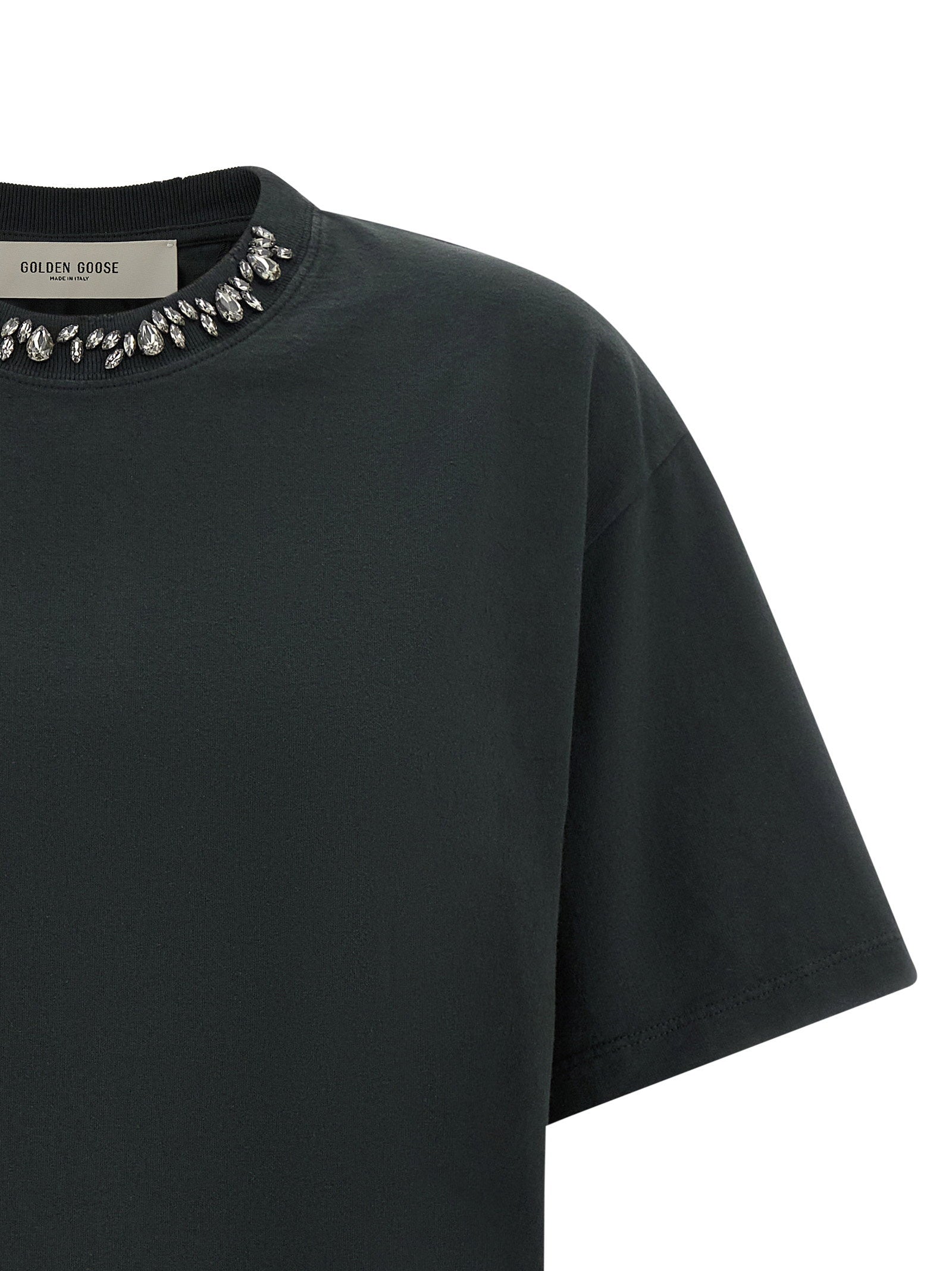 Golden Goose Crystal Crew Neck T-shirt – 100% cotton - view 3