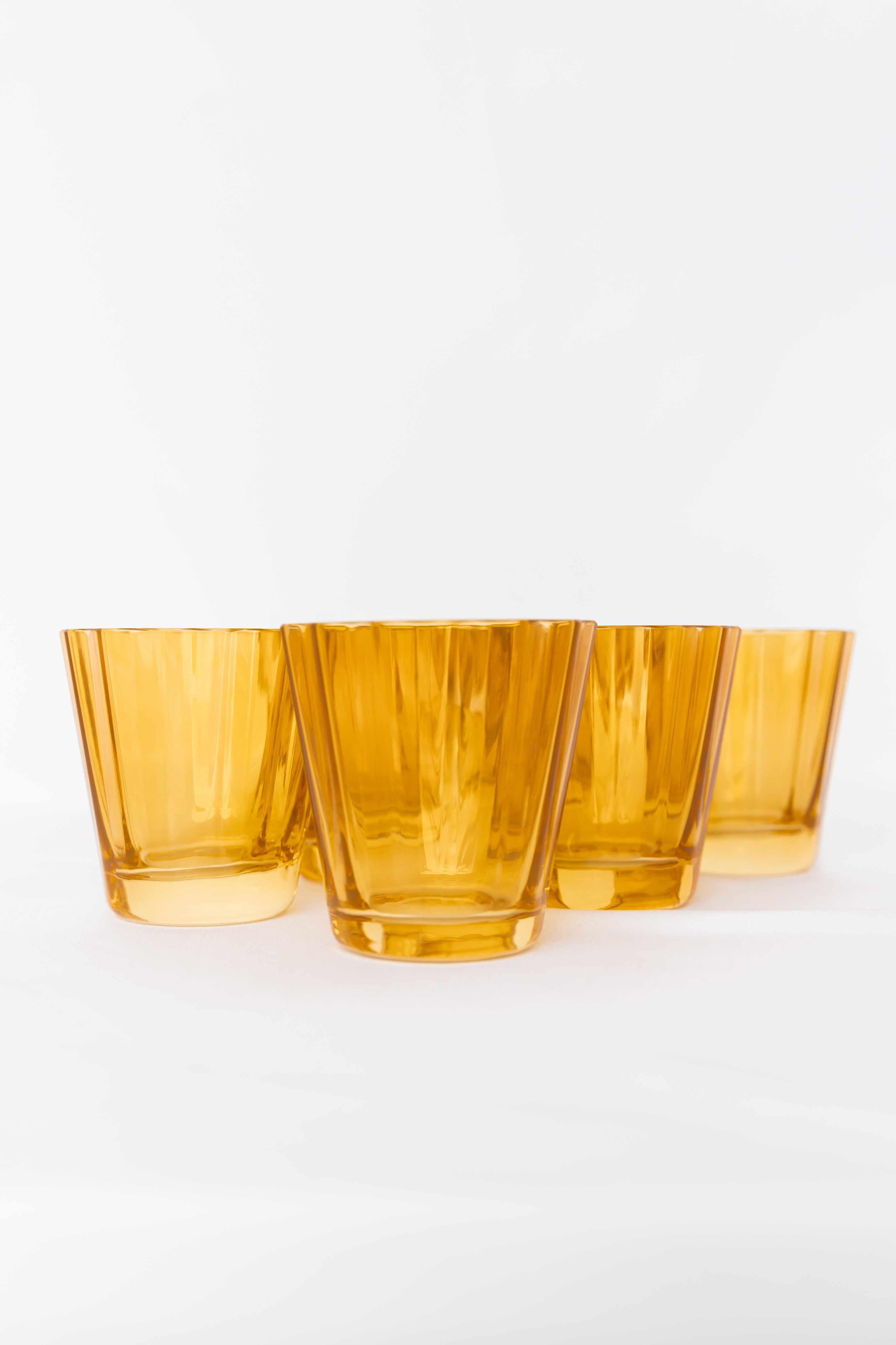 Estelle Colored Glass Estelle Colored Sunday Low Balls - Set of 6 {Butterscotch}