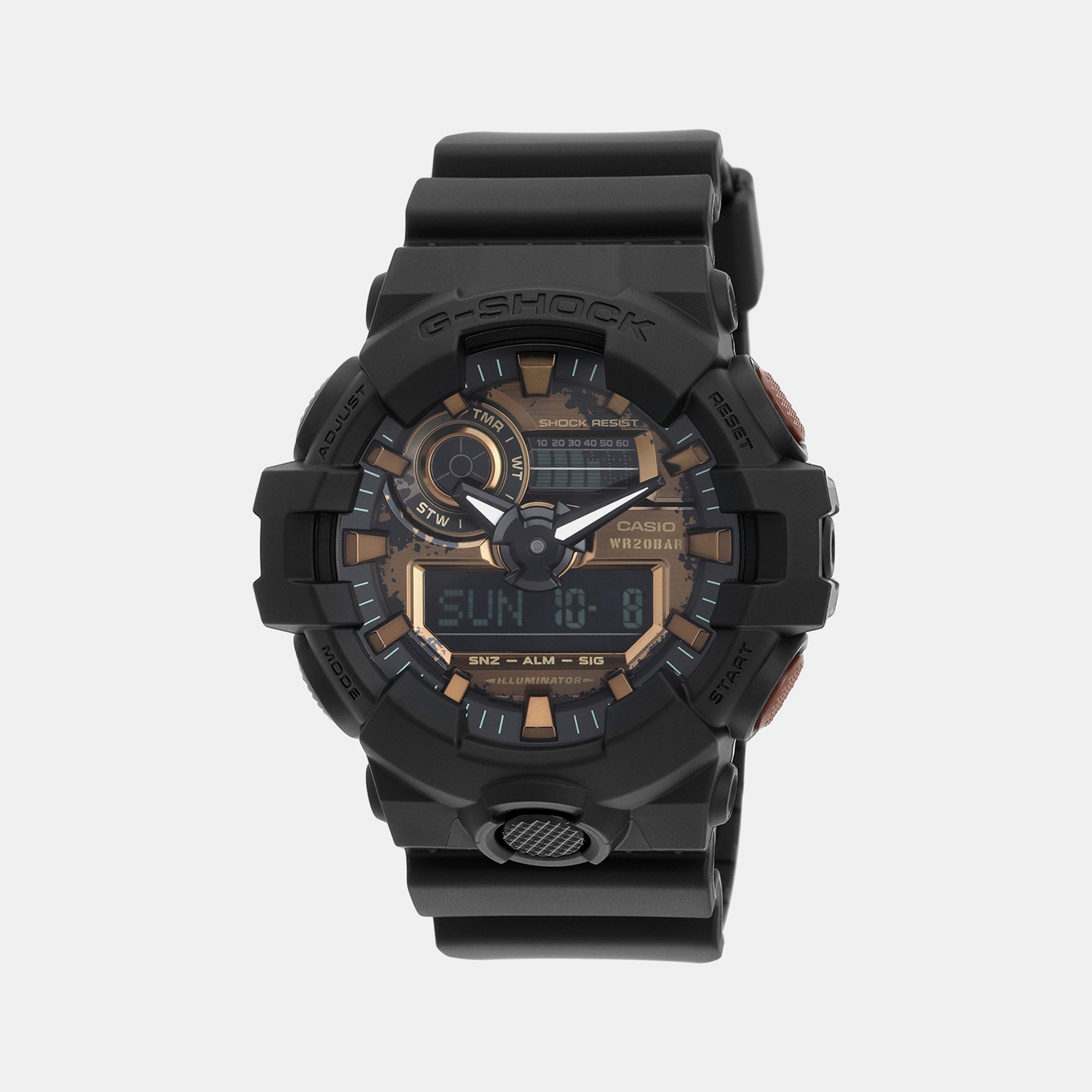 Casio G-Shock Men Quartz Black Dial Analog-Digital Resin Watch G1389