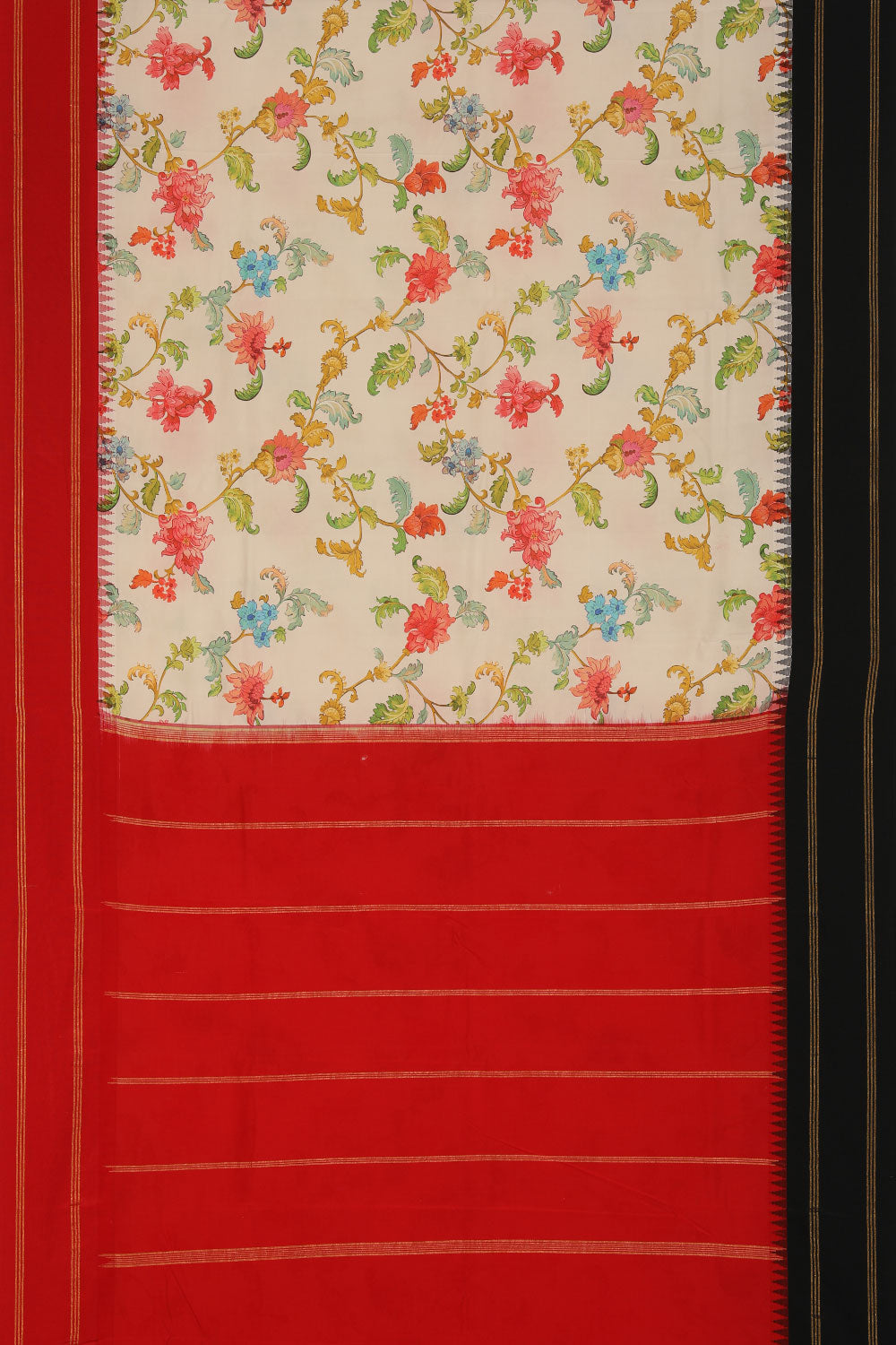 Kalanjali Gorgeous Flower/Floral Print Saree – Women's - view 3