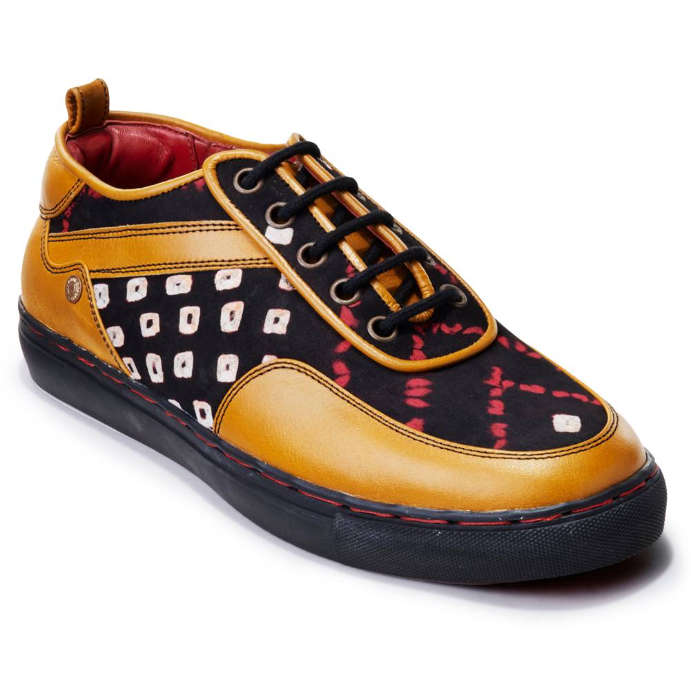 Banjaaran India Bandhni Sneakes for Men – Mustard (discontinued) - view 5