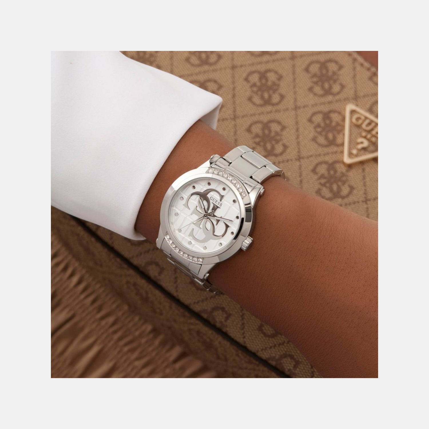 Guess Annette Women Quartz Silver Dial Analog Stainless Steel Watch GW0861L1 - view 5