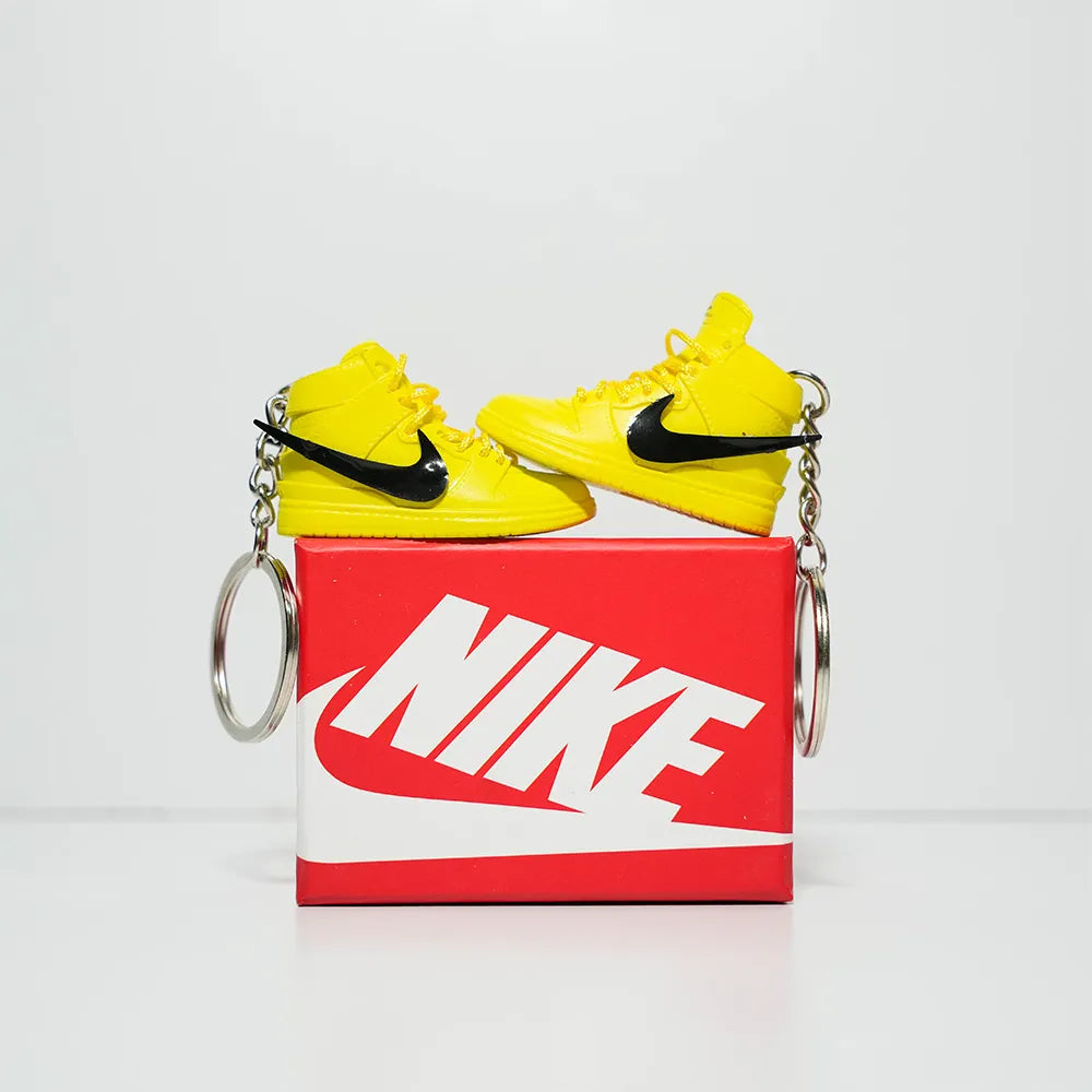 Kicks Machine 3D Sneaker Keychain With Box - Nike Dunk High Ambush Flash Lime