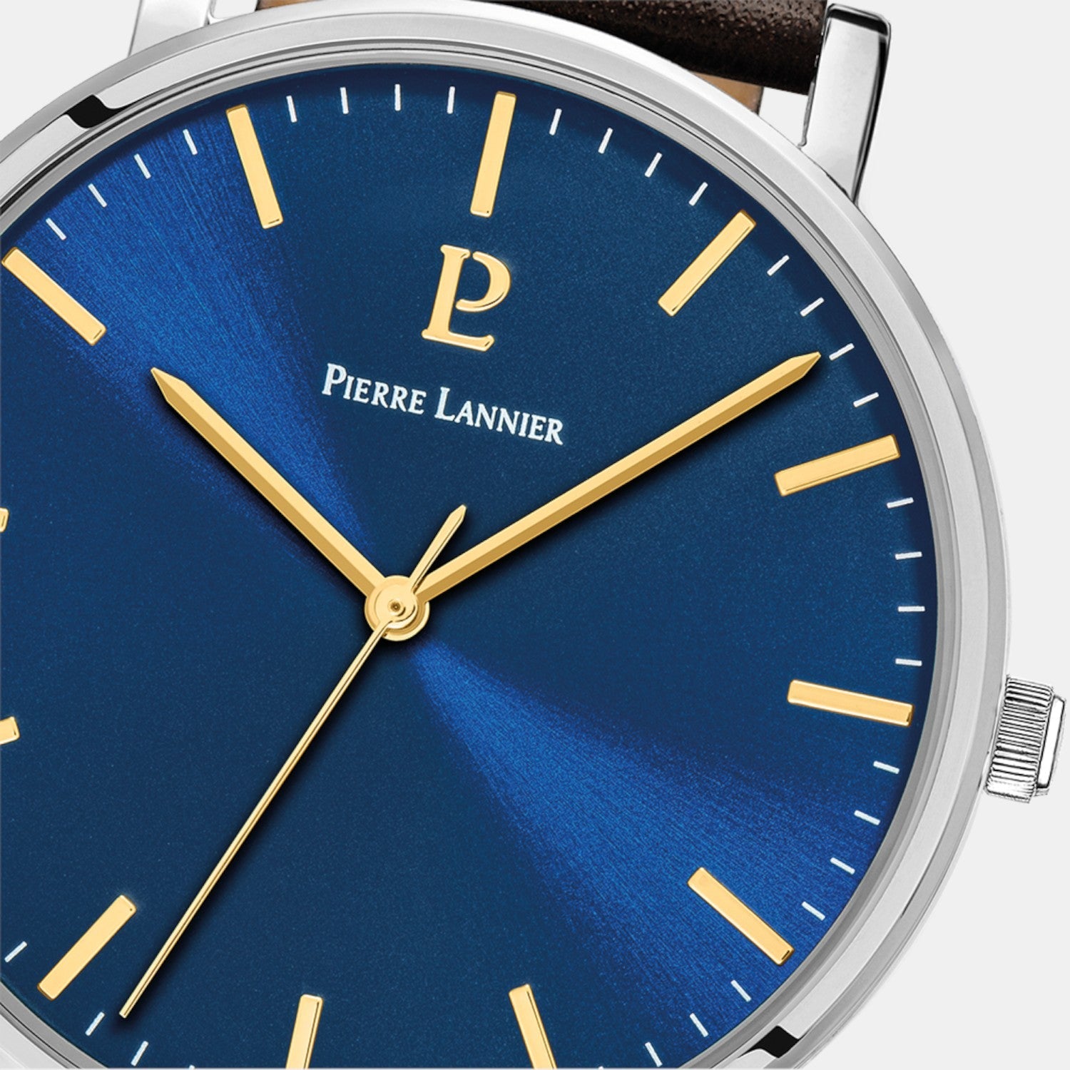 Pierre Lannier Essential Men Quartz Blue Dial Analog Leather Watch 217G164 - view 2