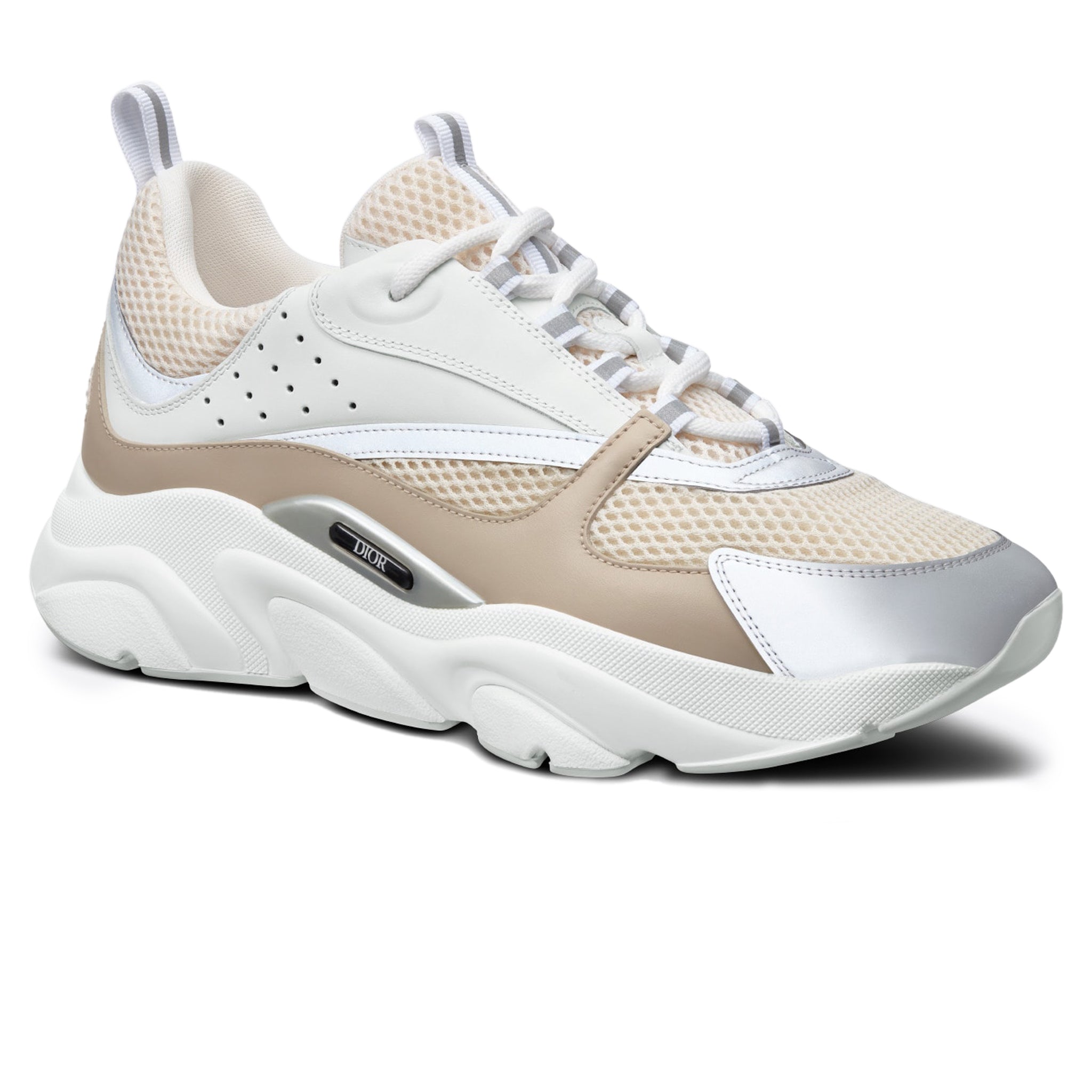 Dior B22 Beige White Calfskin Trainer - view 2