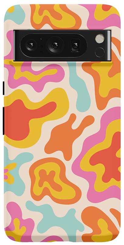 Casetry Tropical Color Splash | Abstract Retro Google Pixel Case - view 14