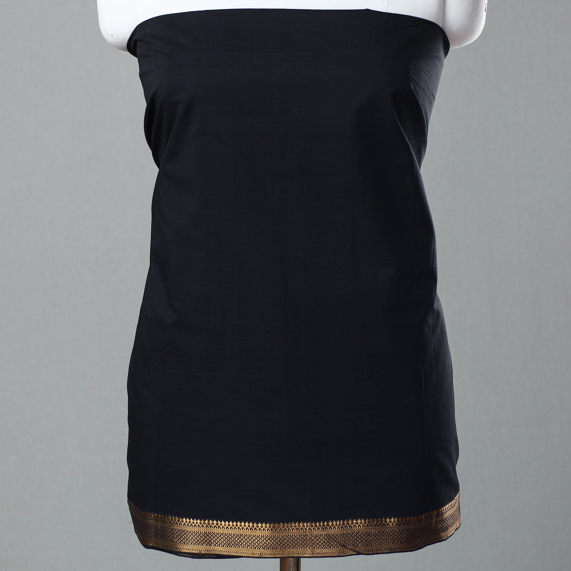 SOUTH KARGHA Black - 3pc Handloom Cotton Mangalagiri Dress Material 12 - view 3