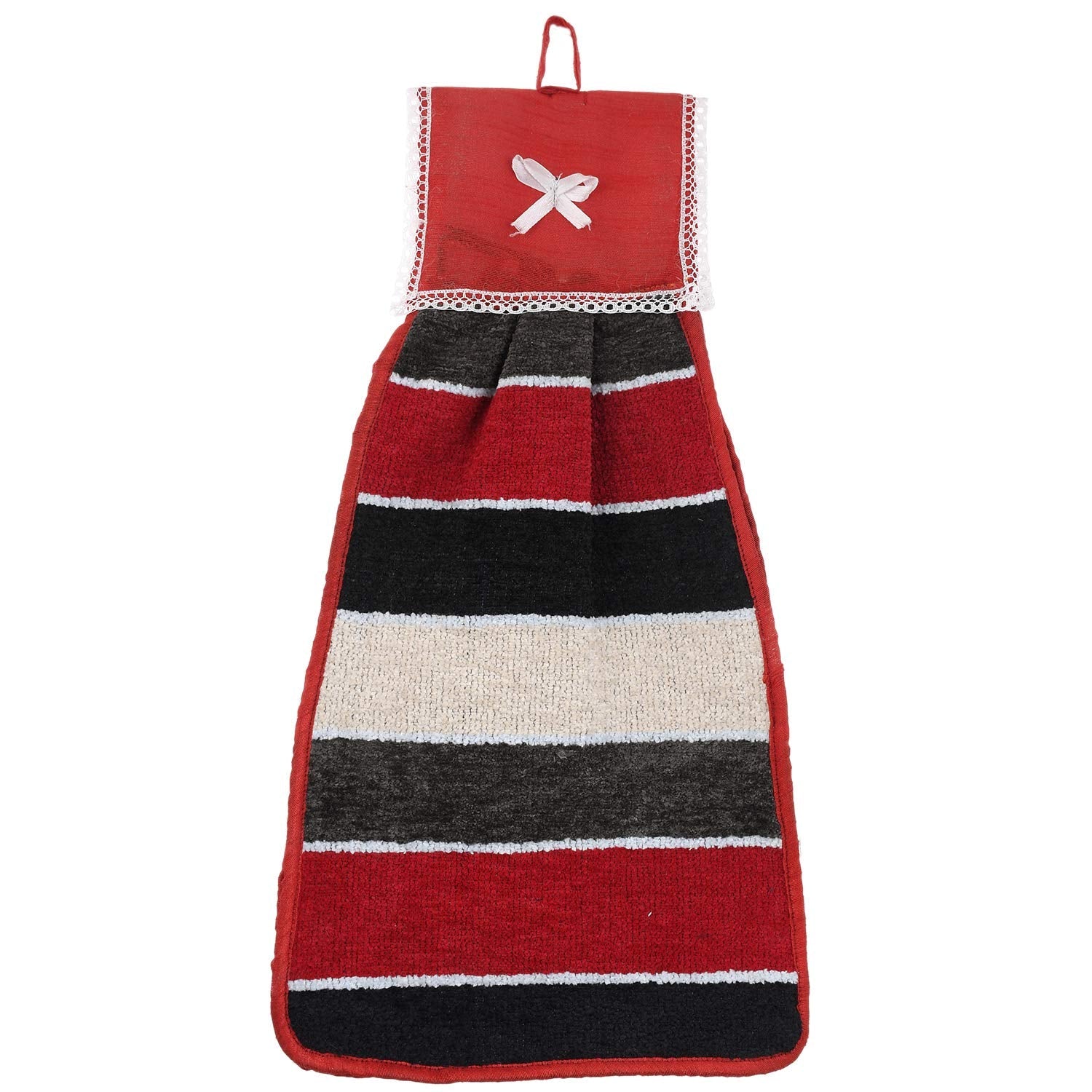 Kuber Industries Hanging Cotton 2 Pieces Cotton Washbasin Napkin/Hand Towel for Kitchen and Bathroom (Multi) - CTKTC45538 - view 3