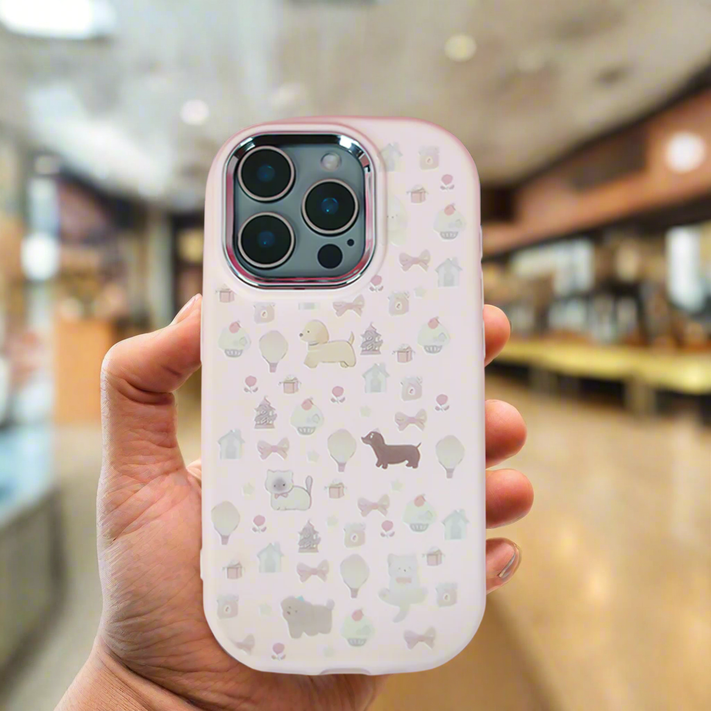 Peeperly Delightful Pastel Party Pup Case – No Color