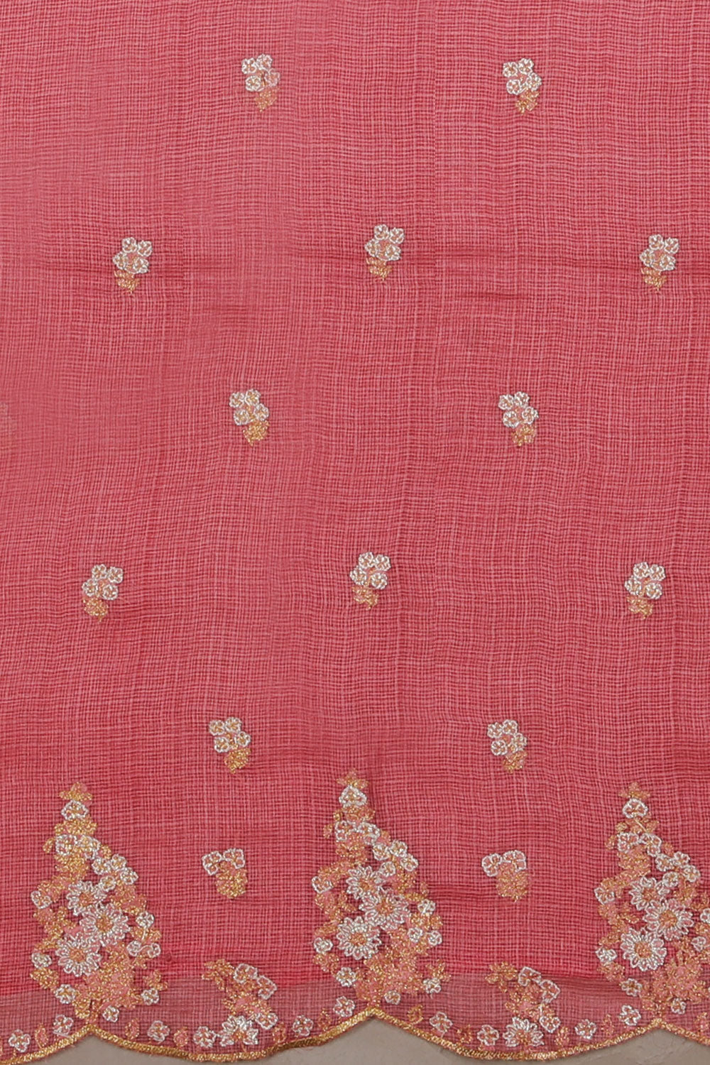 Kalanjali Gorgeous Kota Unstitched Suit With Dupatta (3 Pcs Set) - view 3