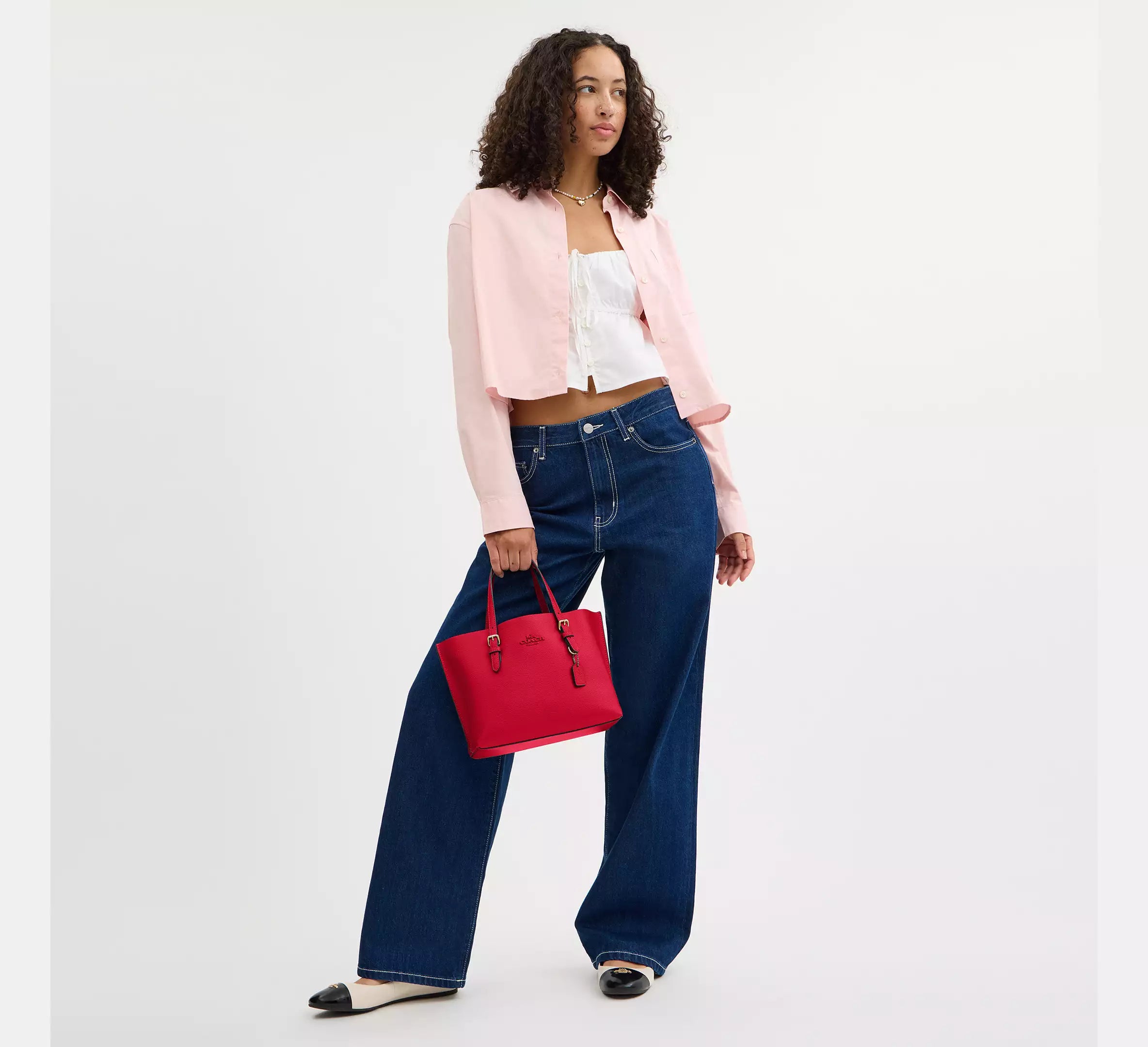 HYPE ELIXIR Coach Mollie Tote Bag 25 Bold Red - view 5
