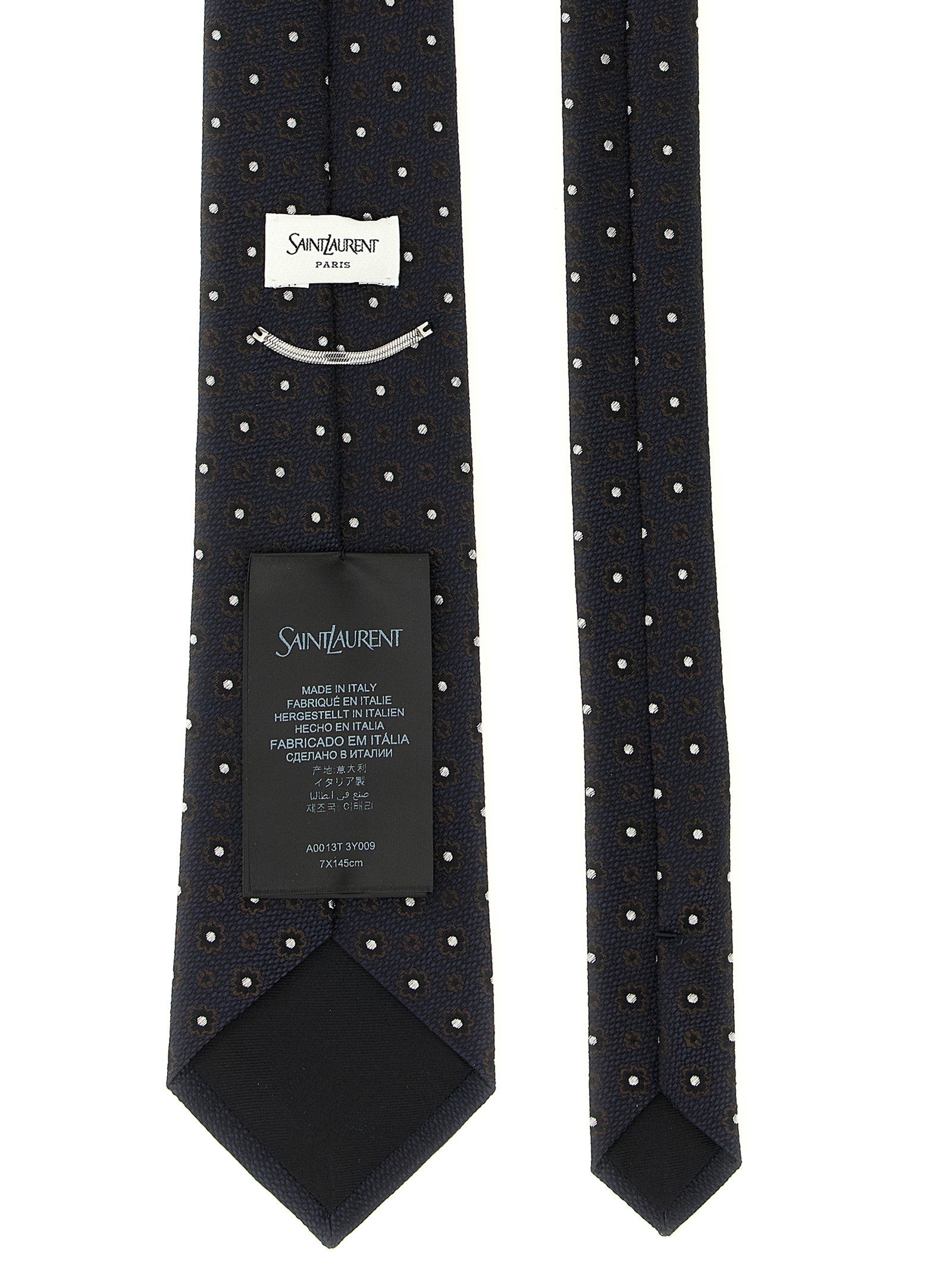 Saint Laurent Jacquard Tie – 100% silk - view 2