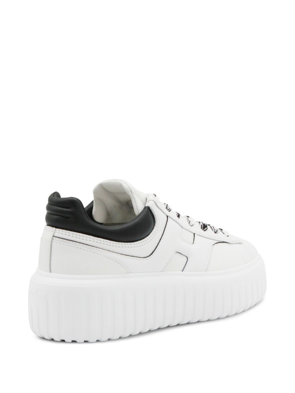 Hogan H-Stripes platform sneakers – Outer: Leather 100% - view 4