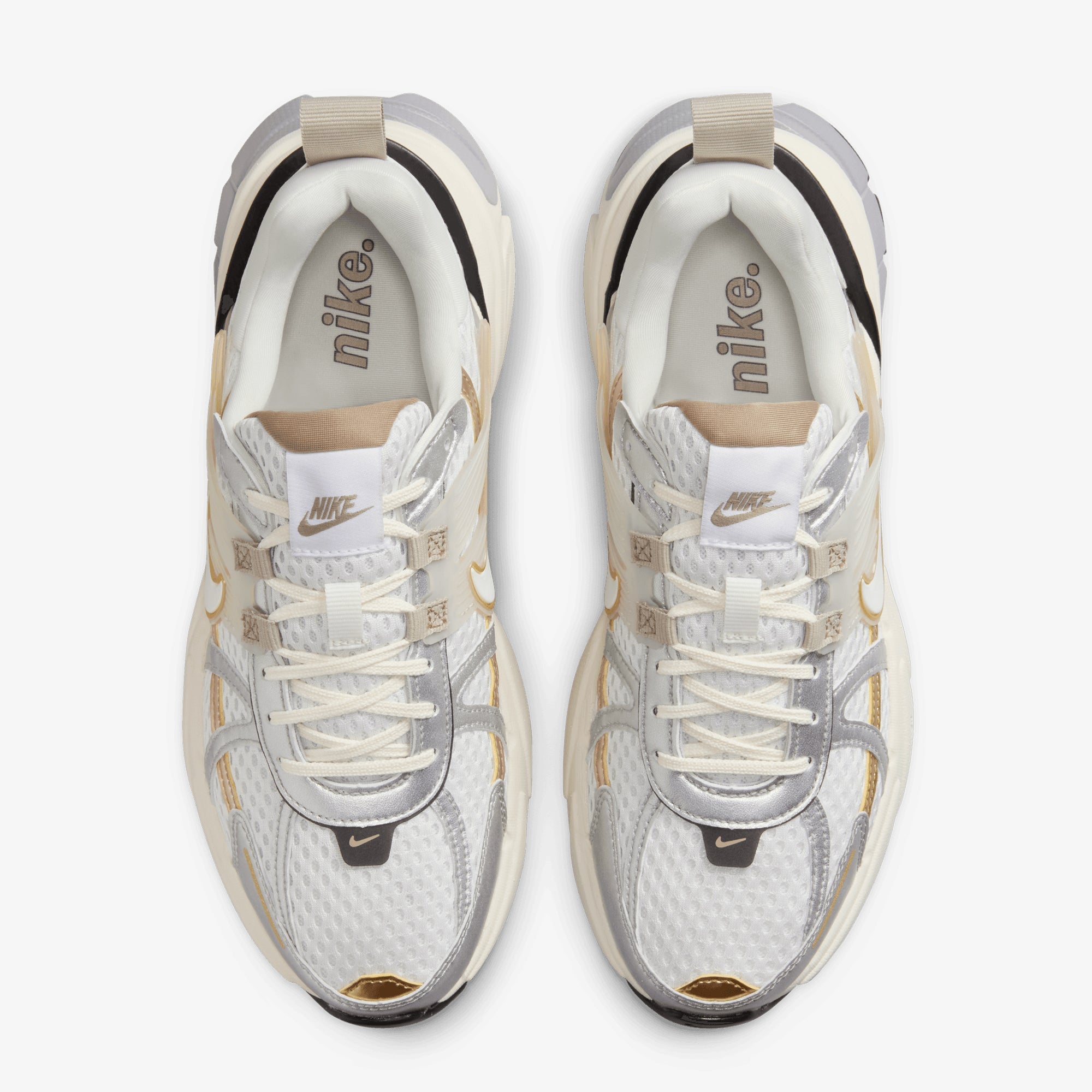 Nike | V2k Run { White/white-khaki-metallic Silver - view 2