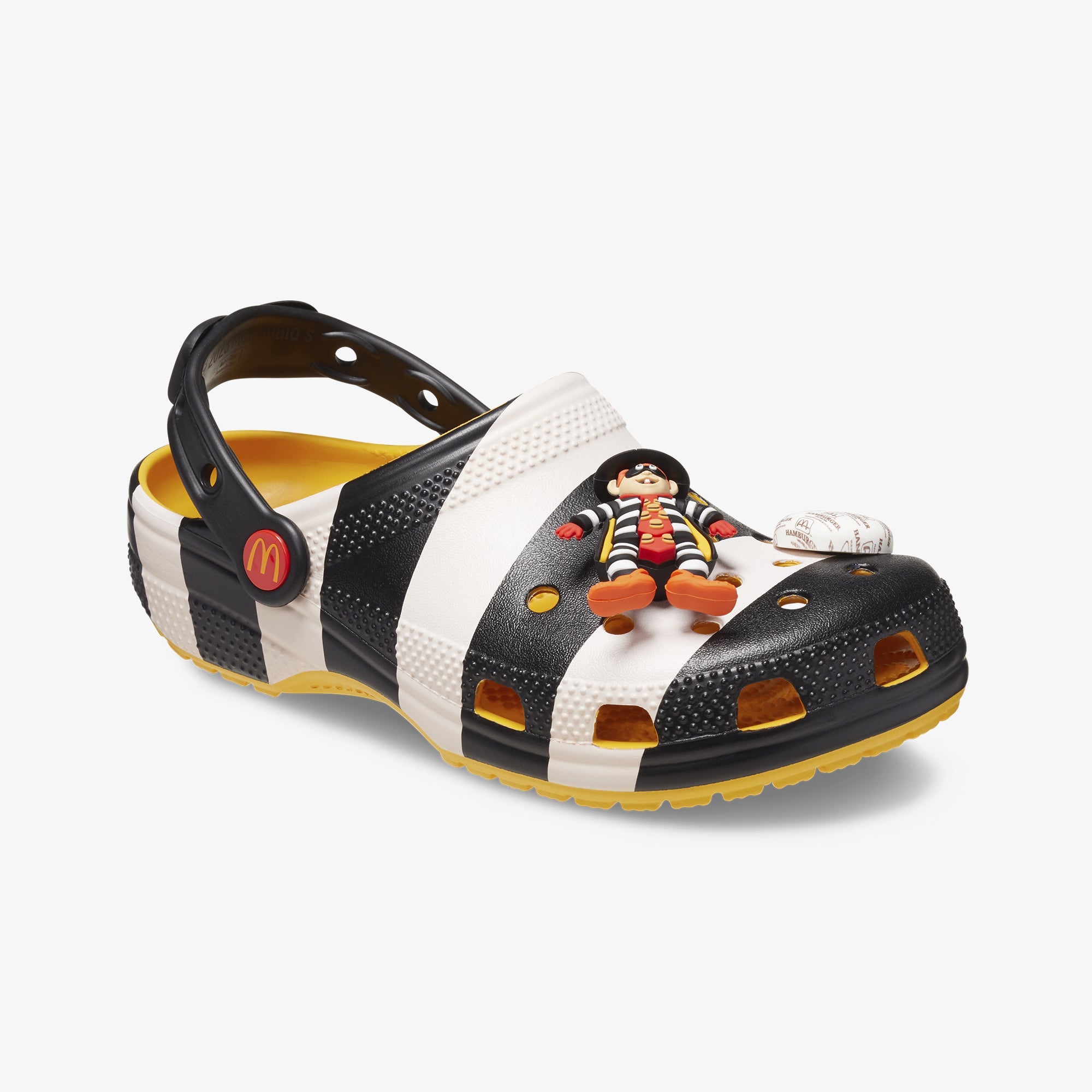 Crocs | McD x CROCS CLASSIC CLOG HAMBURGLAR { BLACK/WHITE - view 2