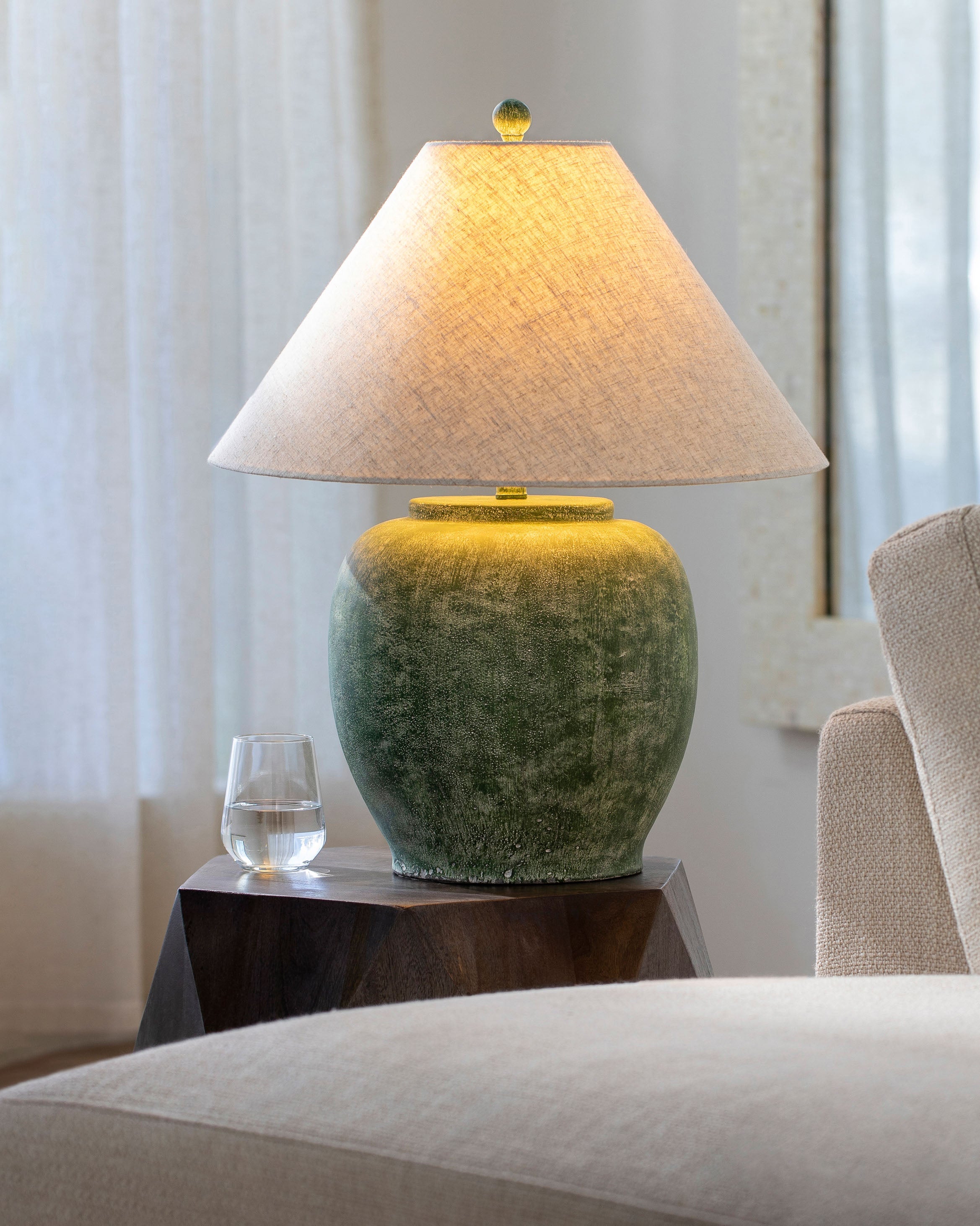 Lulu and Georgia Moreau Table Lamp – Green - view 2