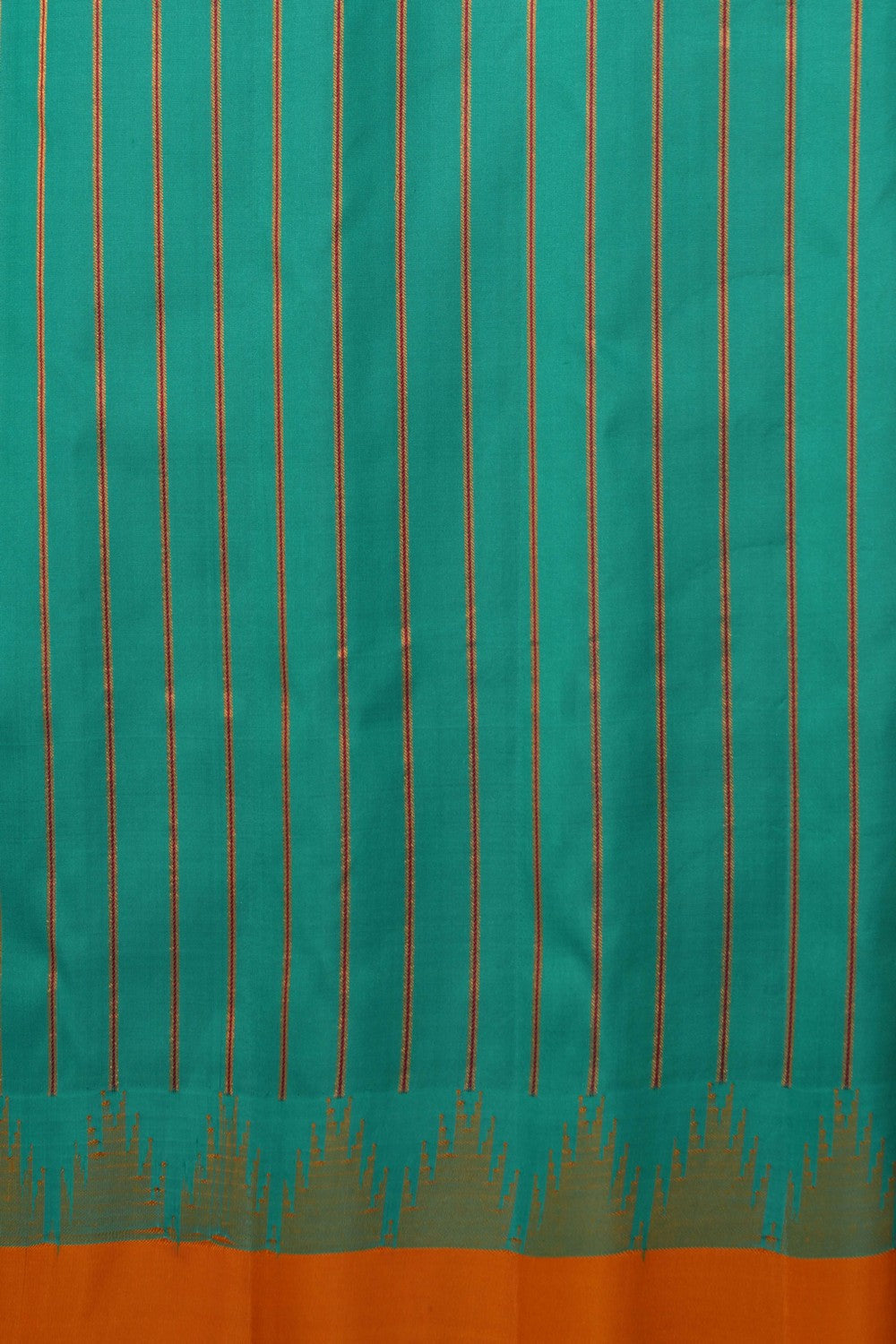 Kalanjali Gadwal Silk Sea Green Saree – Women's - view 2