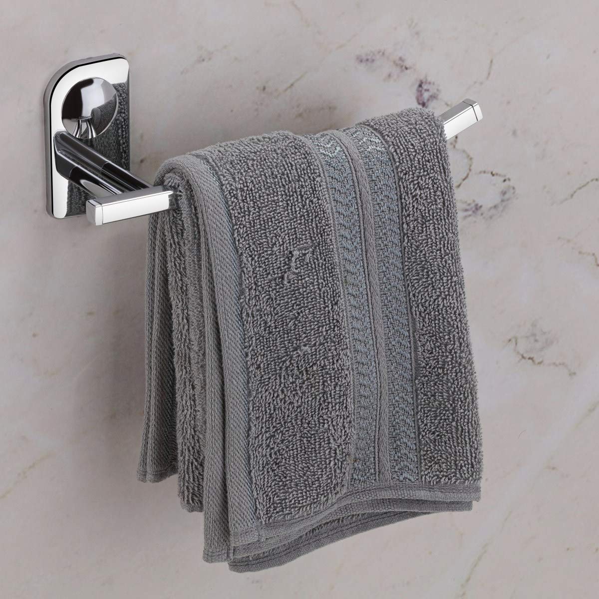 Plantex Stainless Steel Hand Towel Hanger/Towel Ring for Wash Basin/Towel Hanger/Holder/Bathroom Accessories (Chrome - Pack of 2) Dream - view 2