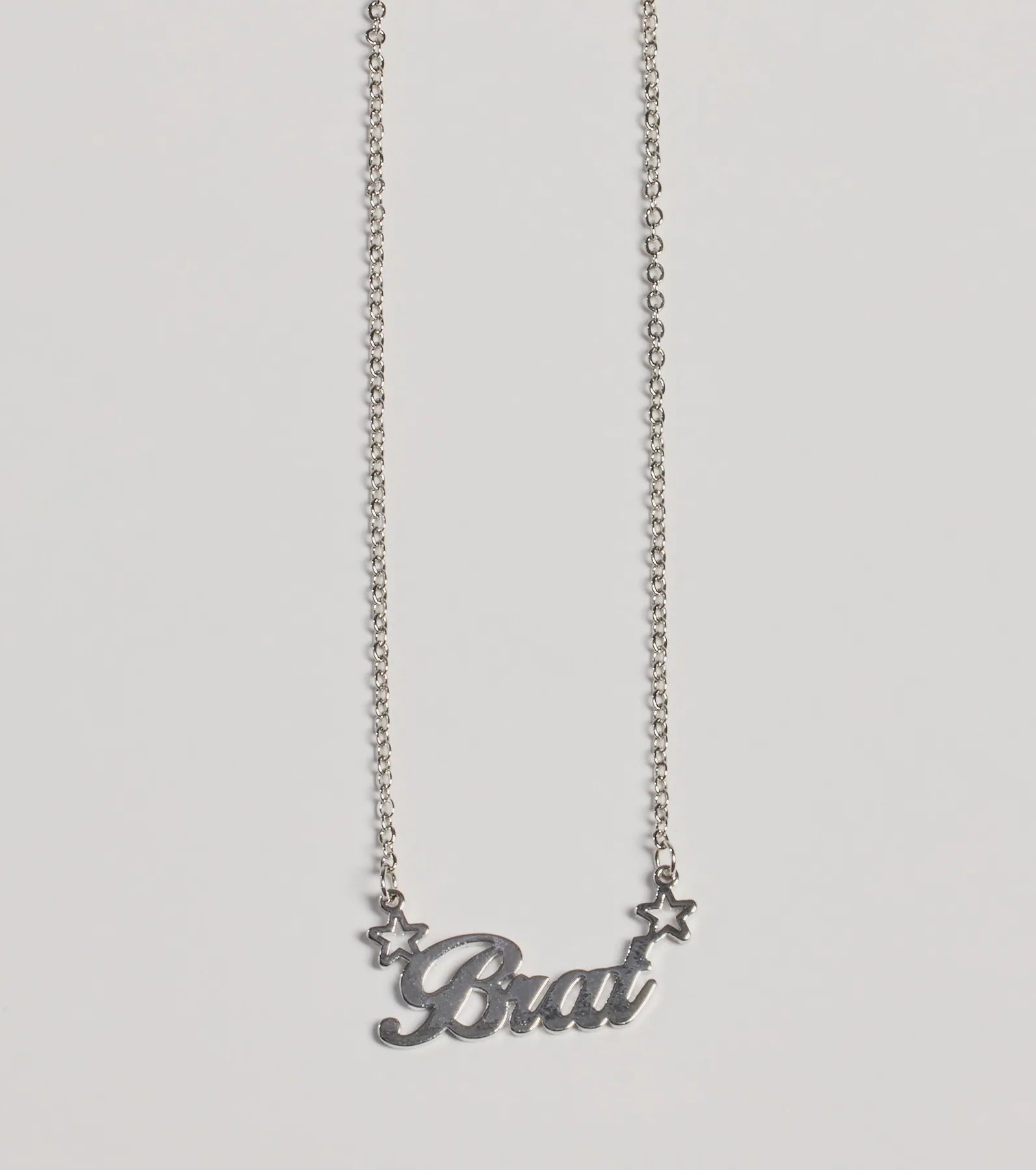 Windsor Brat Script Dainty Chain Necklace - view 2