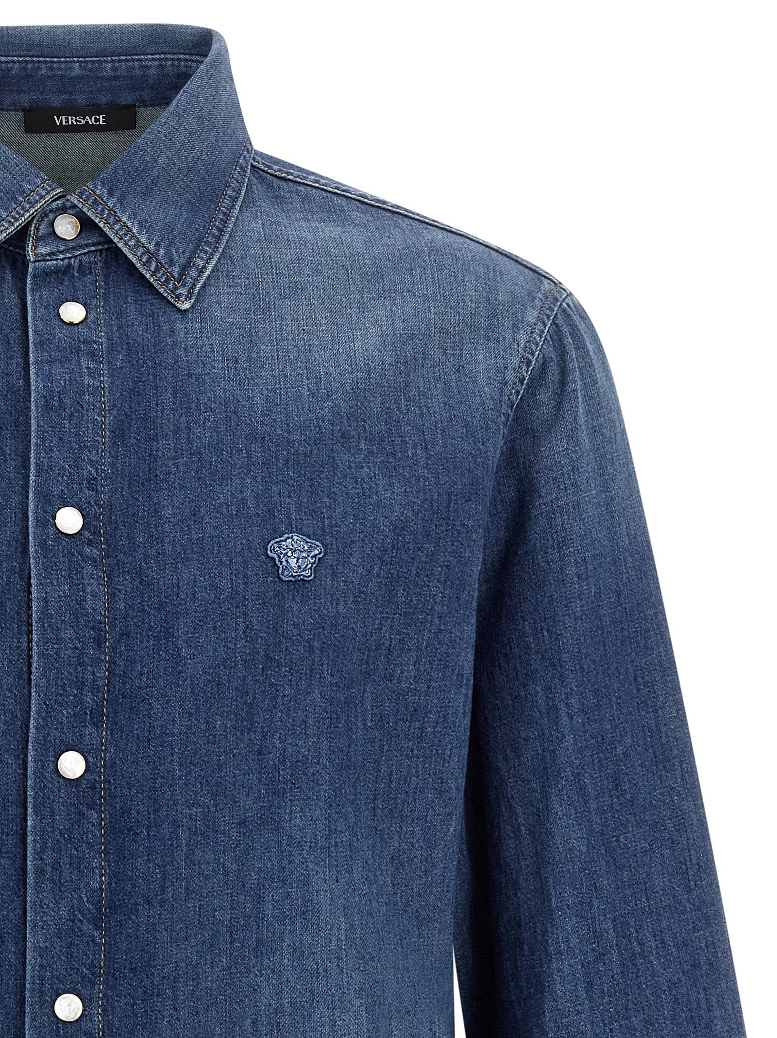 Versace Medusa Patch Shirt – 100% cotton - view 3