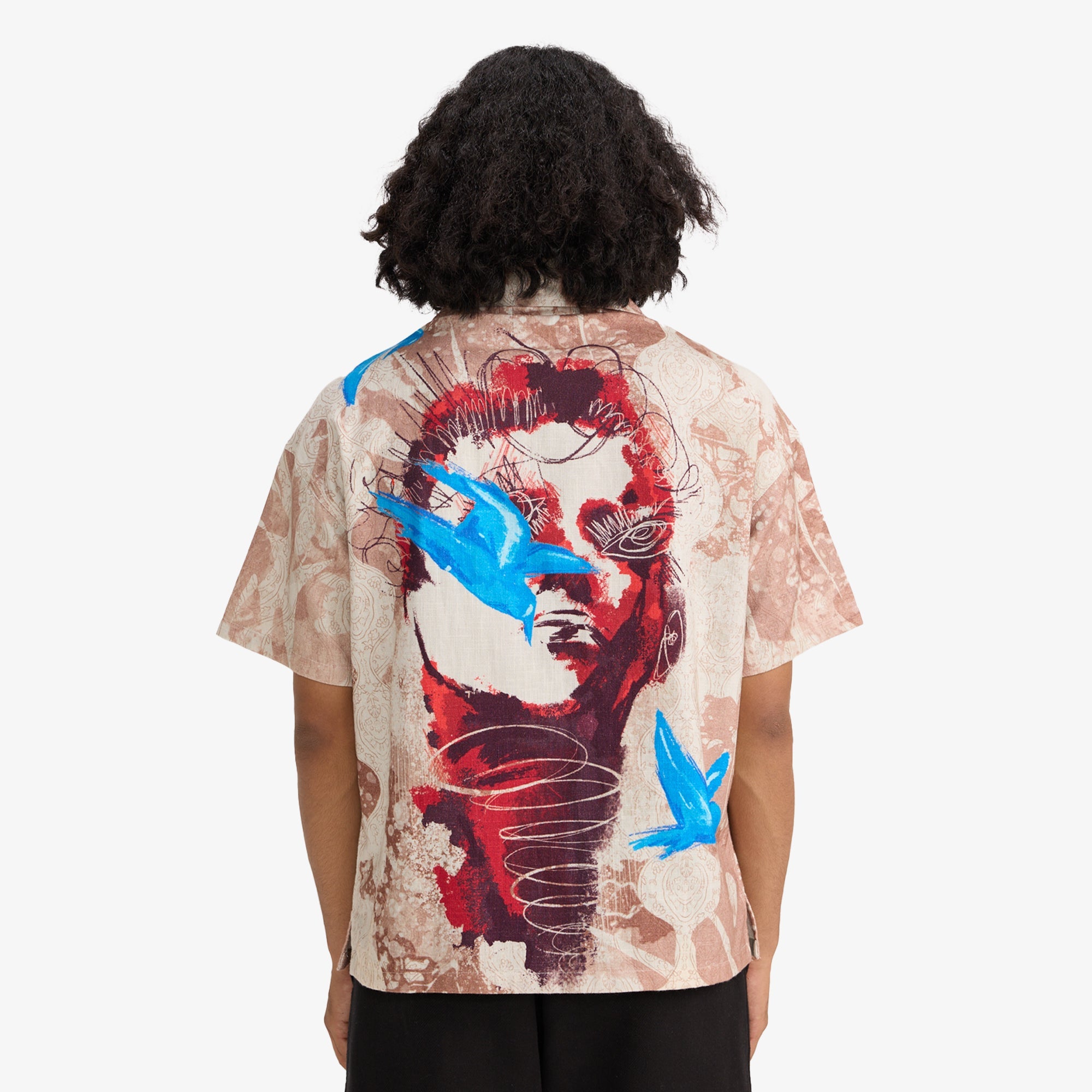 F A R A K | DAY DREAMER SHIRT { BEIGE/Brown - view 3