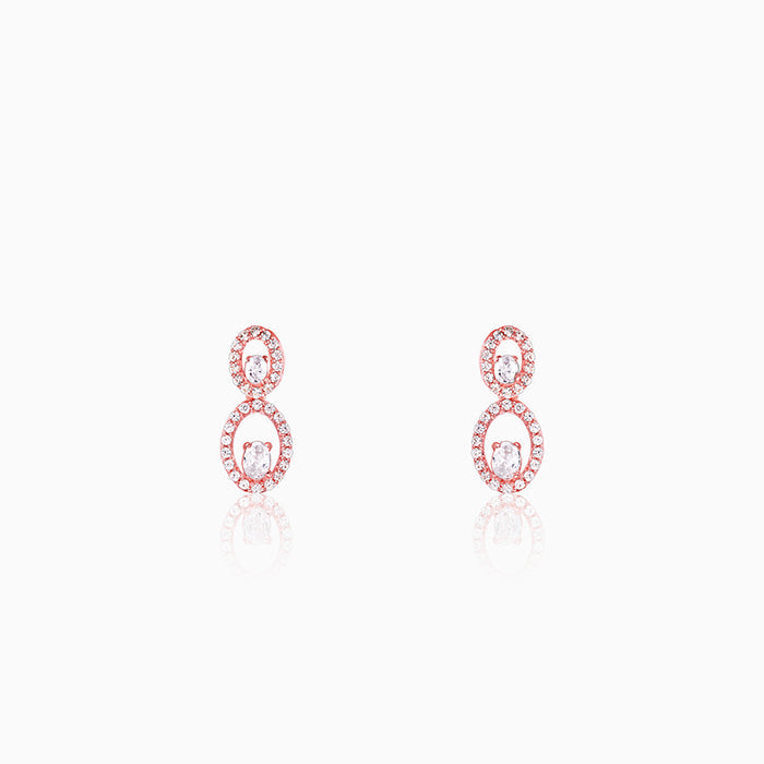GIVA Jewellery Rose Gold Eternal Love Earrings