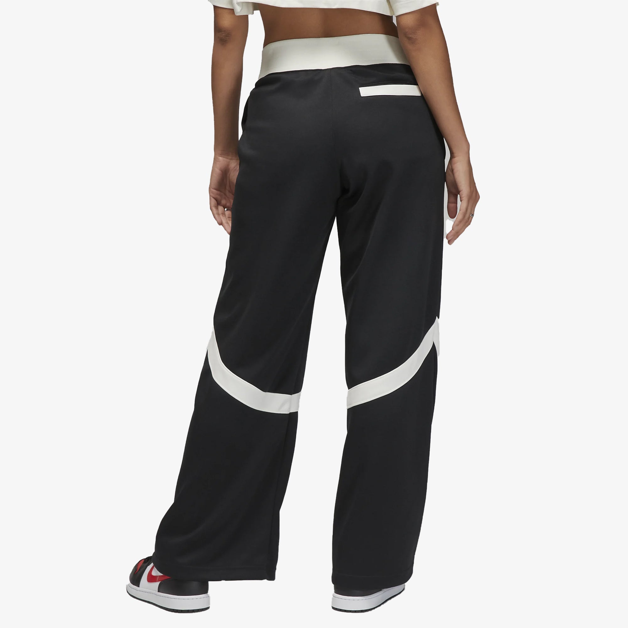 Jordan | (HER)ITAGE SUIT PANTS { WHITE/BLACK