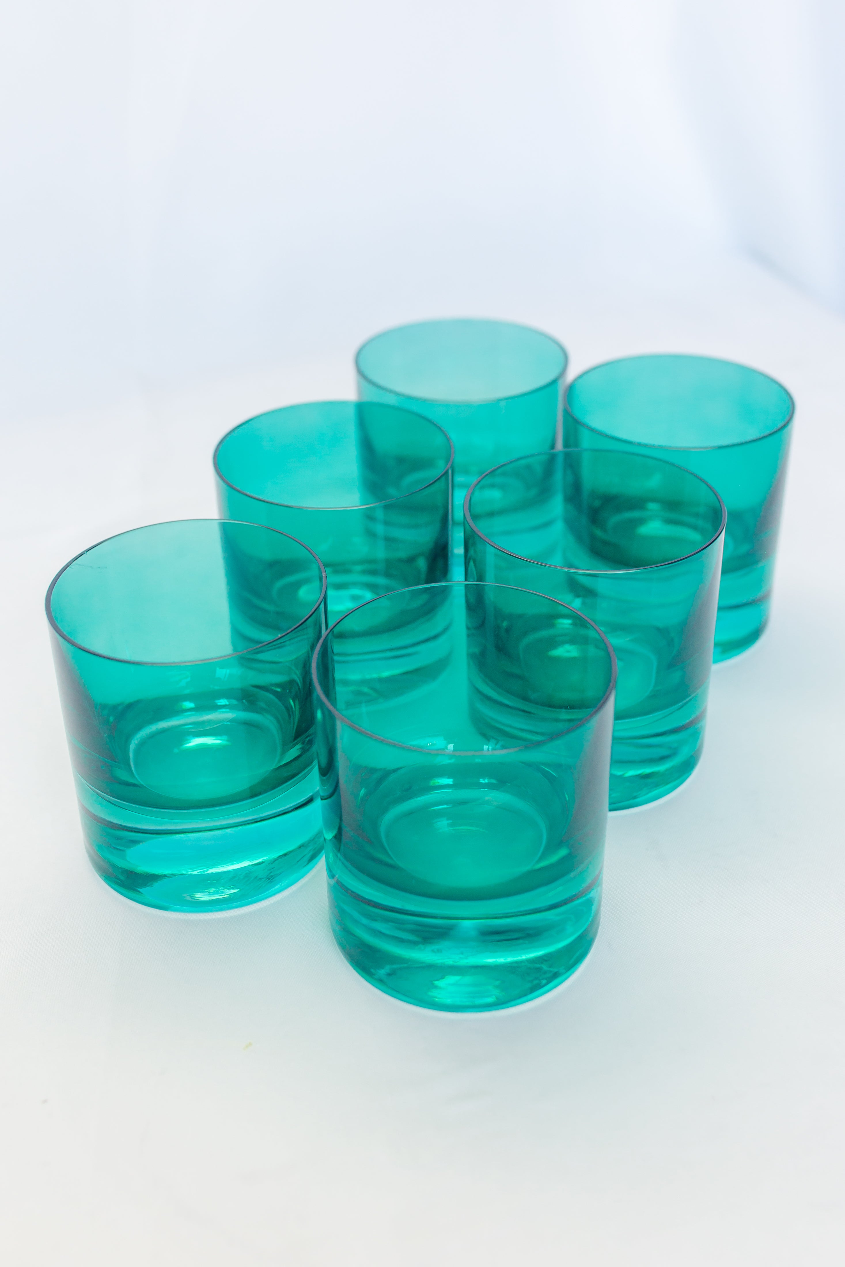 Estelle Colored Glass Estelle Colored Rocks Glass - Set of 6 {Emerald Green} - view 2