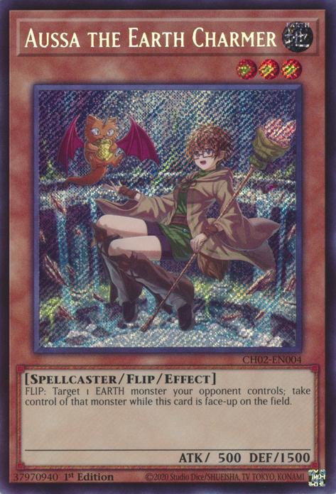 Yu-Gi-Oh! Aussa the Earth Charmer - CH02-EN004 - Secret Rare - 1st Edition