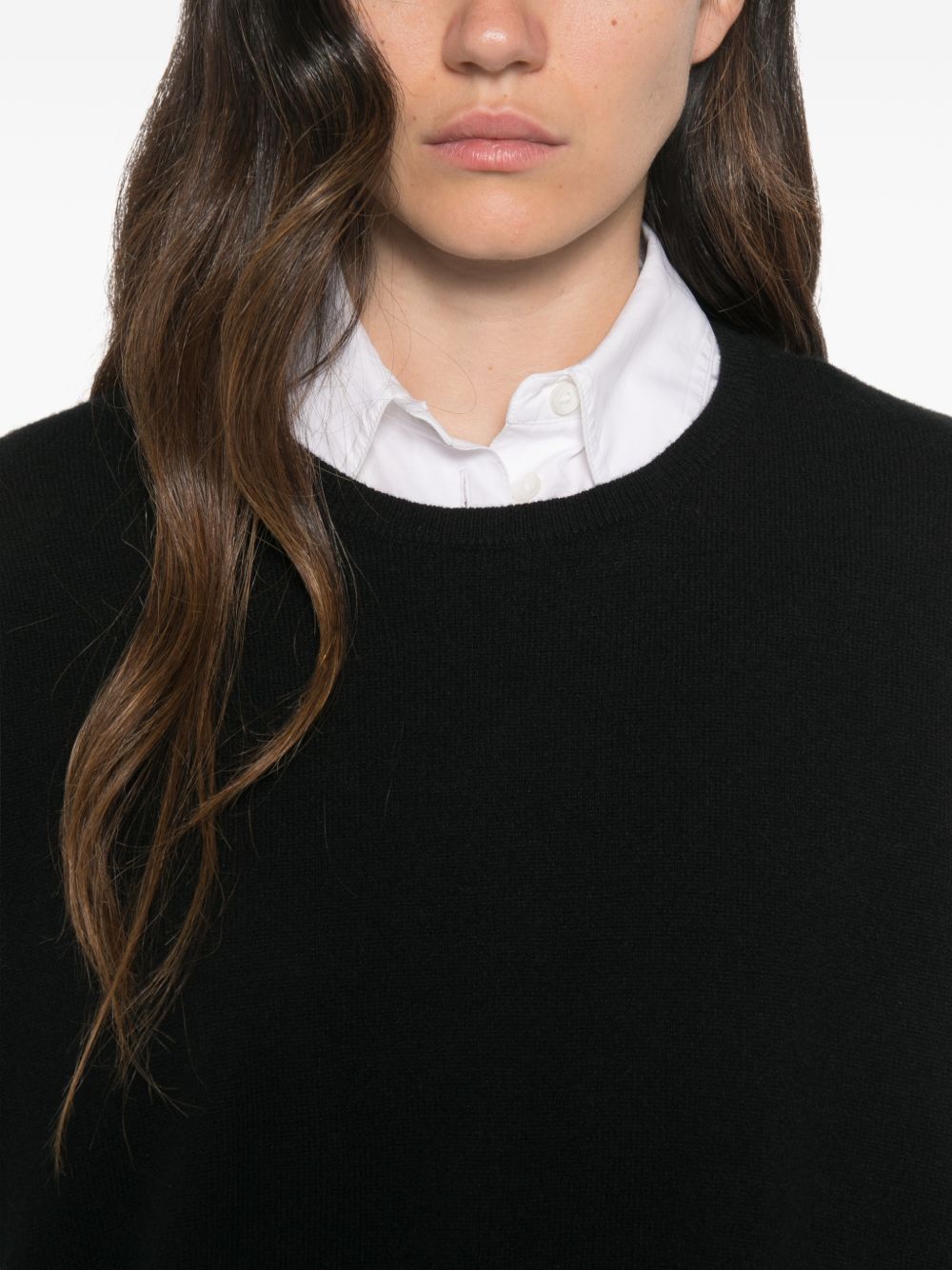 CT PLAGE Sweaters BLACK – 100% Cashmere - view 2